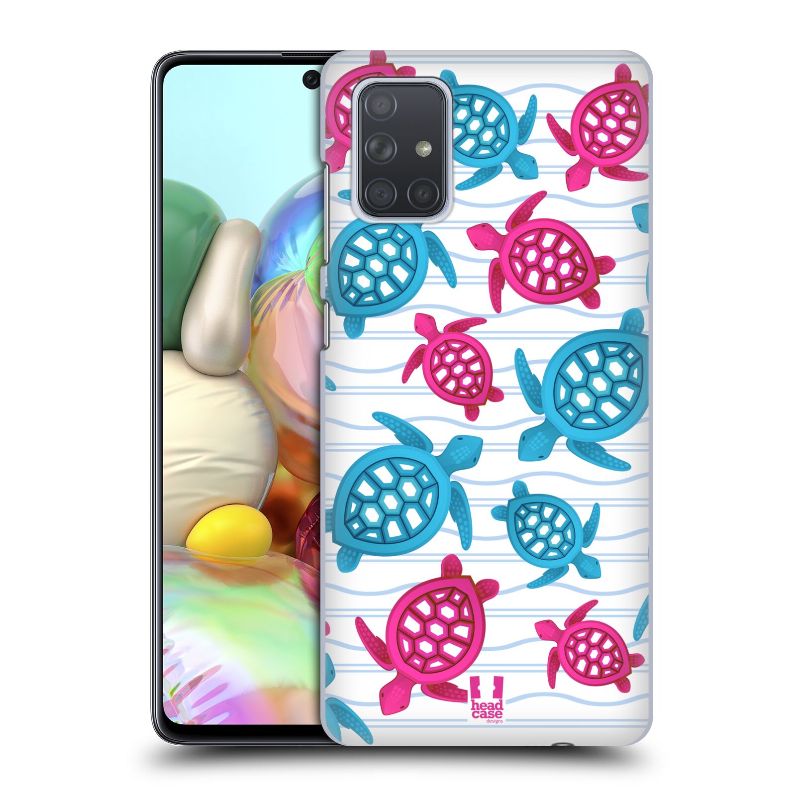 Zadní obal pro mobil Samsung Galaxy A71 - HEAD CASE - kreslený mořský vzor želvičky