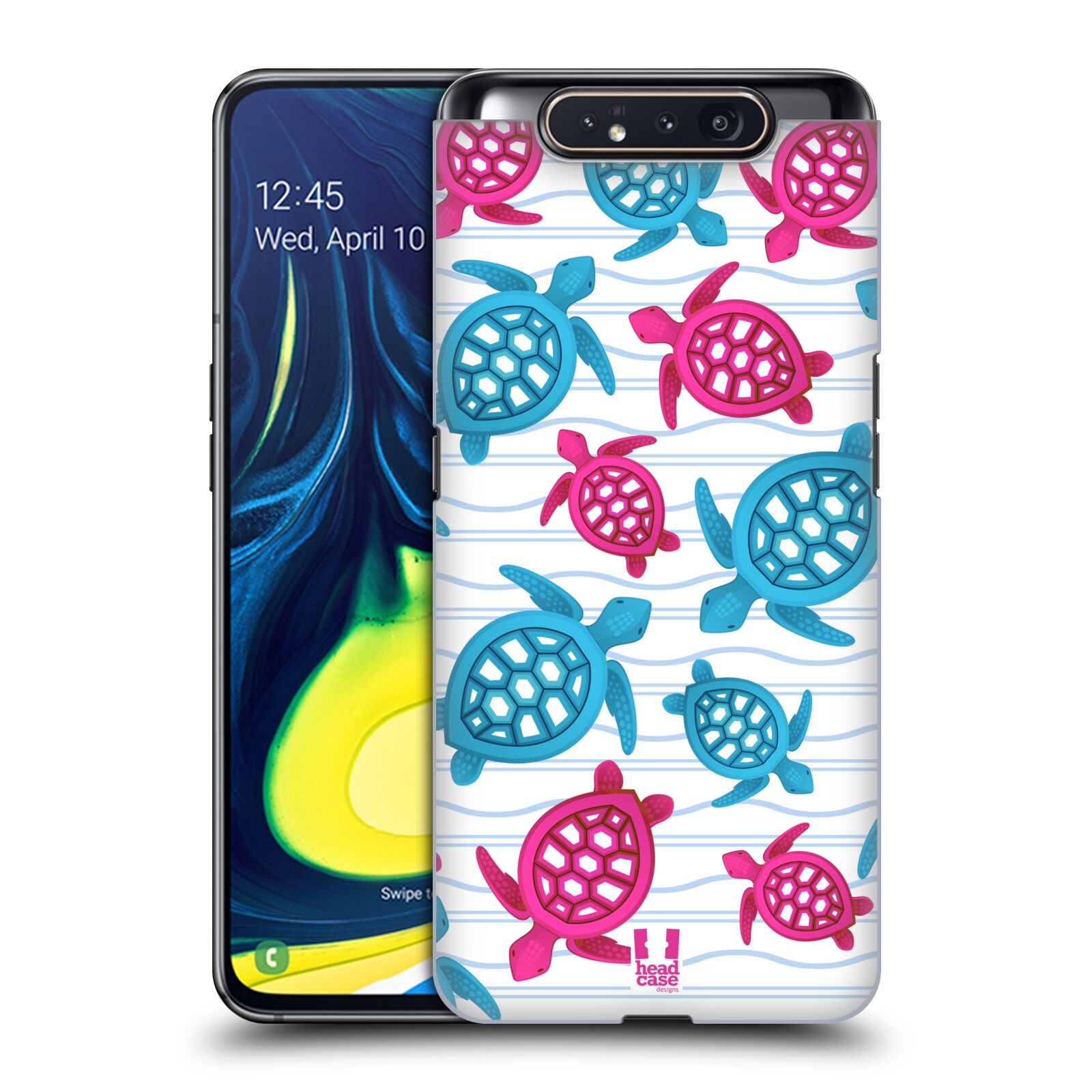 Zadní obal pro mobil Samsung Galaxy A80 - HEAD CASE - kreslený mořský vzor želvičky