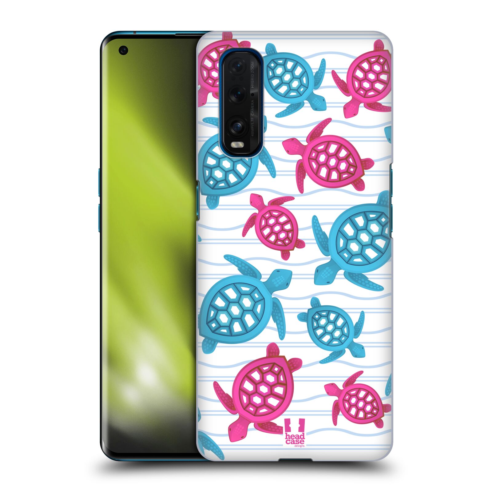 Zadní obal pro mobil Oppo Find X2 - HEAD CASE - kreslený mořský vzor želvičky
