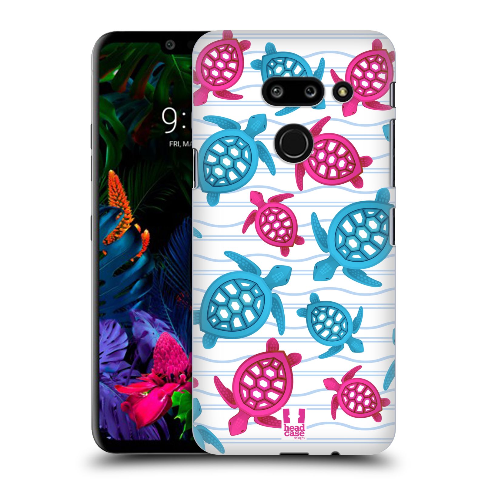 Zadní obal pro mobil LG G8 ThinQ - HEAD CASE - kreslený mořský vzor želvičky