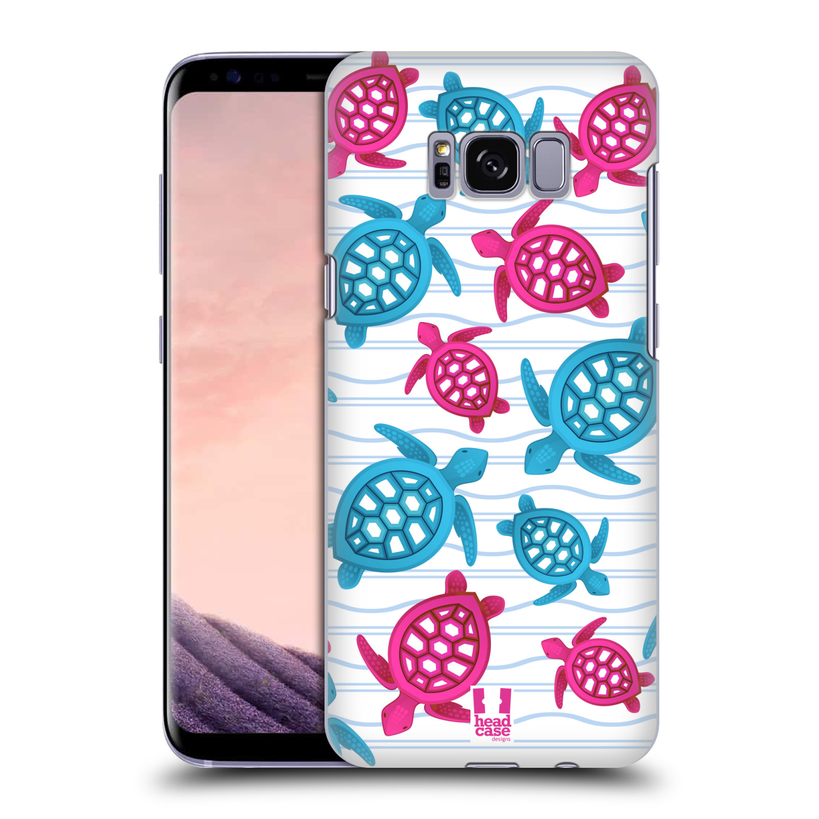 Zadní obal pro mobil Samsung Galaxy S8 - HEAD CASE - kreslený mořský vzor želvičky