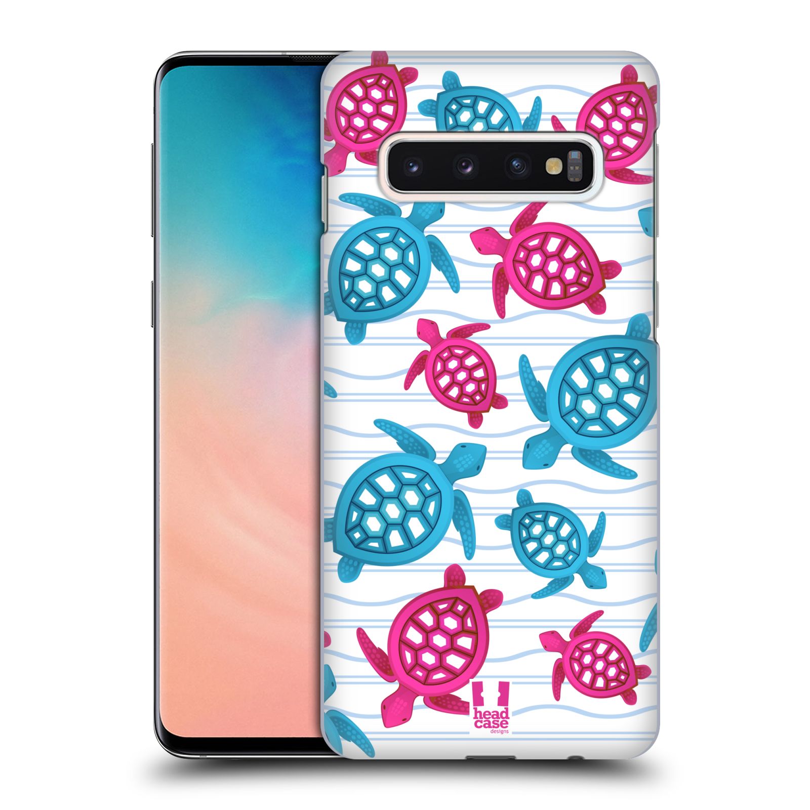 Zadní obal pro mobil Samsung Galaxy S10 - HEAD CASE - kreslený mořský vzor želvičky