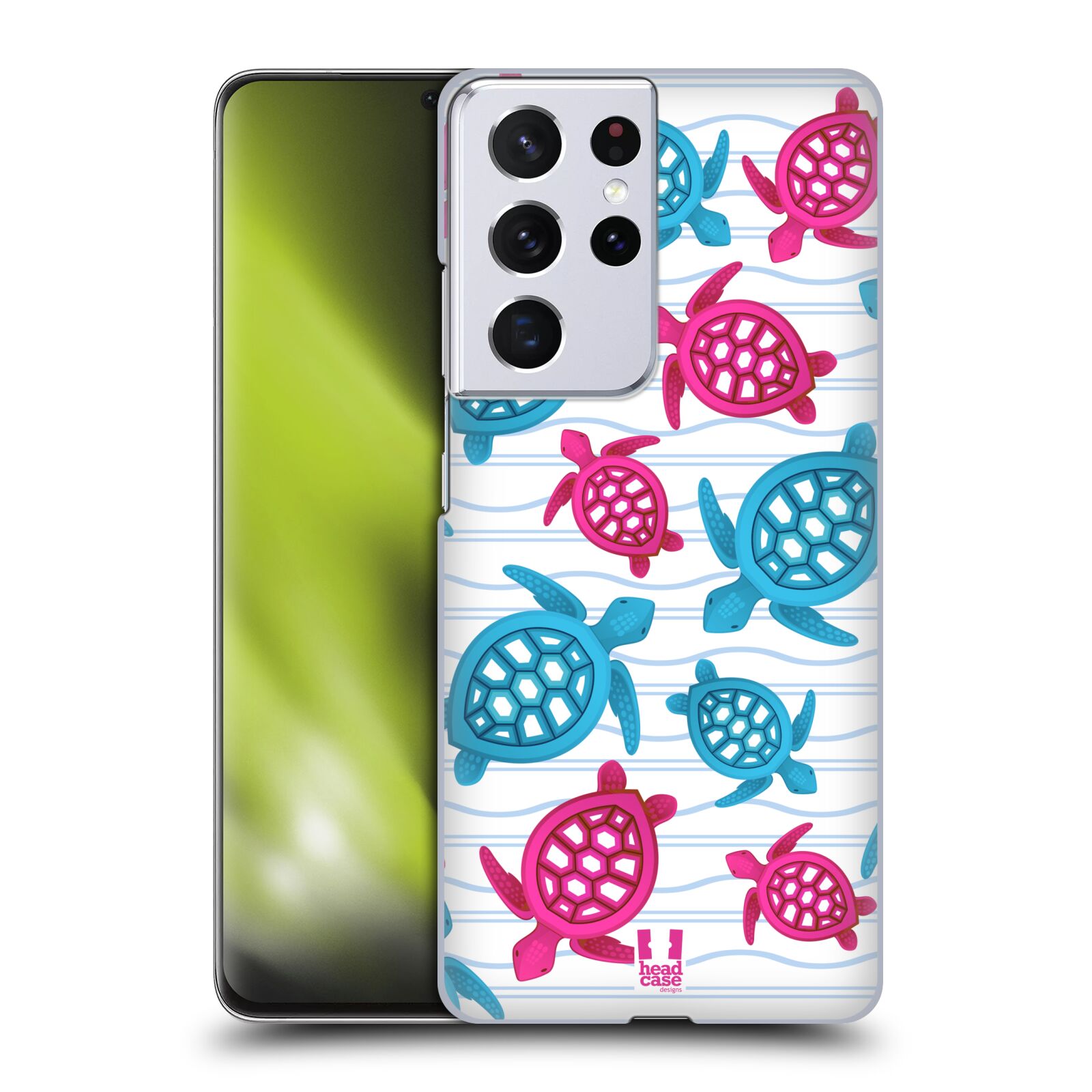 Zadní obal pro mobil Samsung Galaxy S21 ULTRA 5G - HEAD CASE - kreslený mořský vzor želvičky