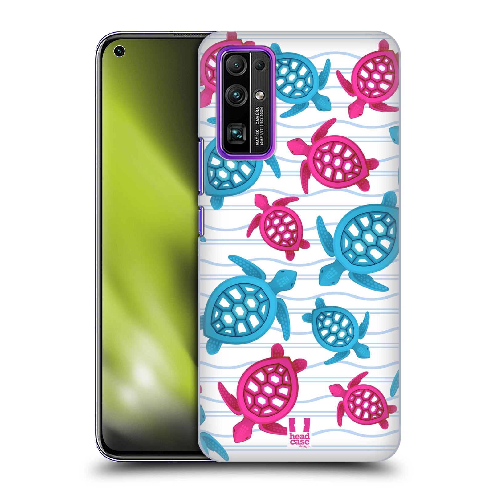 Zadní obal pro mobil Honor 30 - HEAD CASE - kreslený mořský vzor želvičky