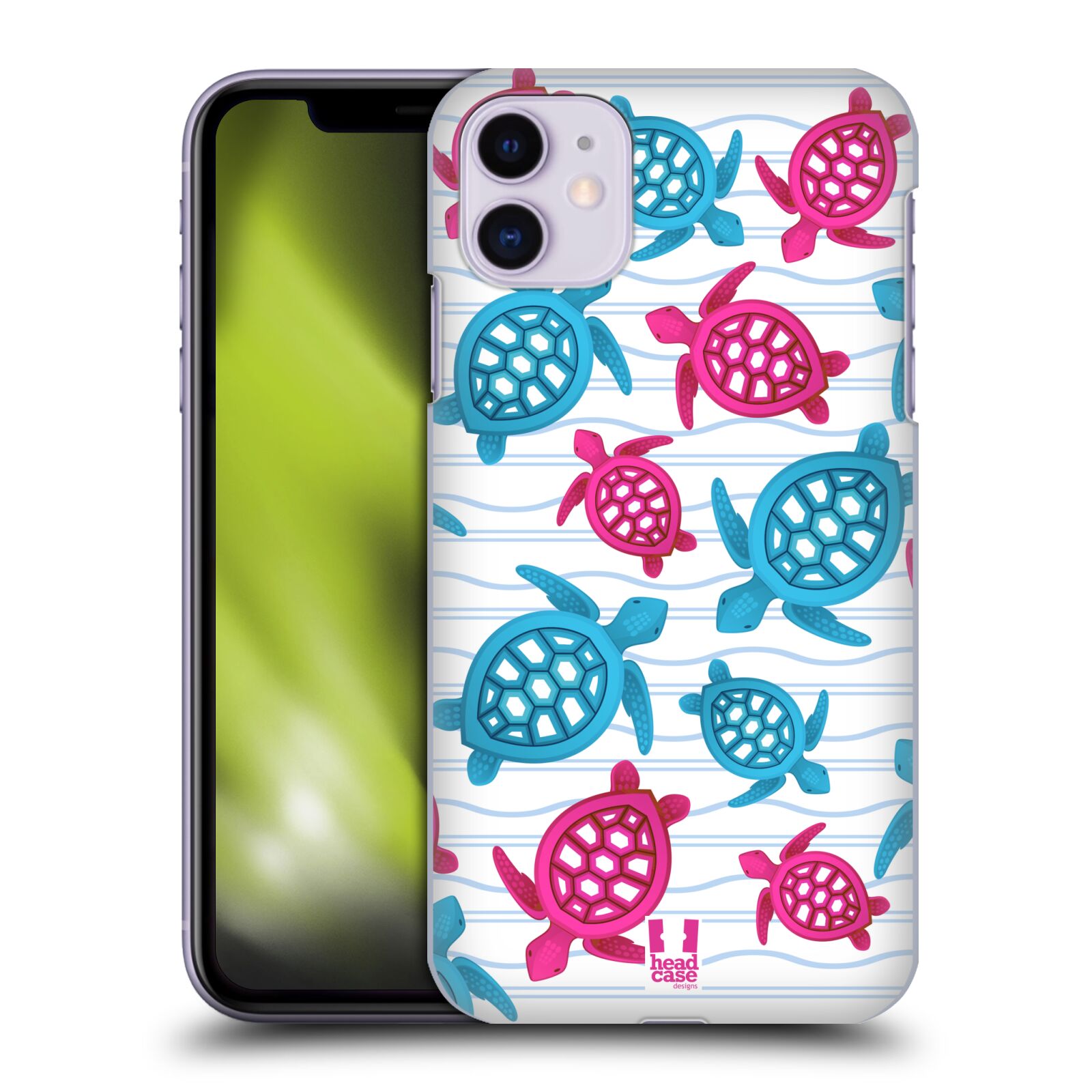 Zadní obal pro mobil Apple Iphone 11 - HEAD CASE - kreslený mořský vzor želvičky
