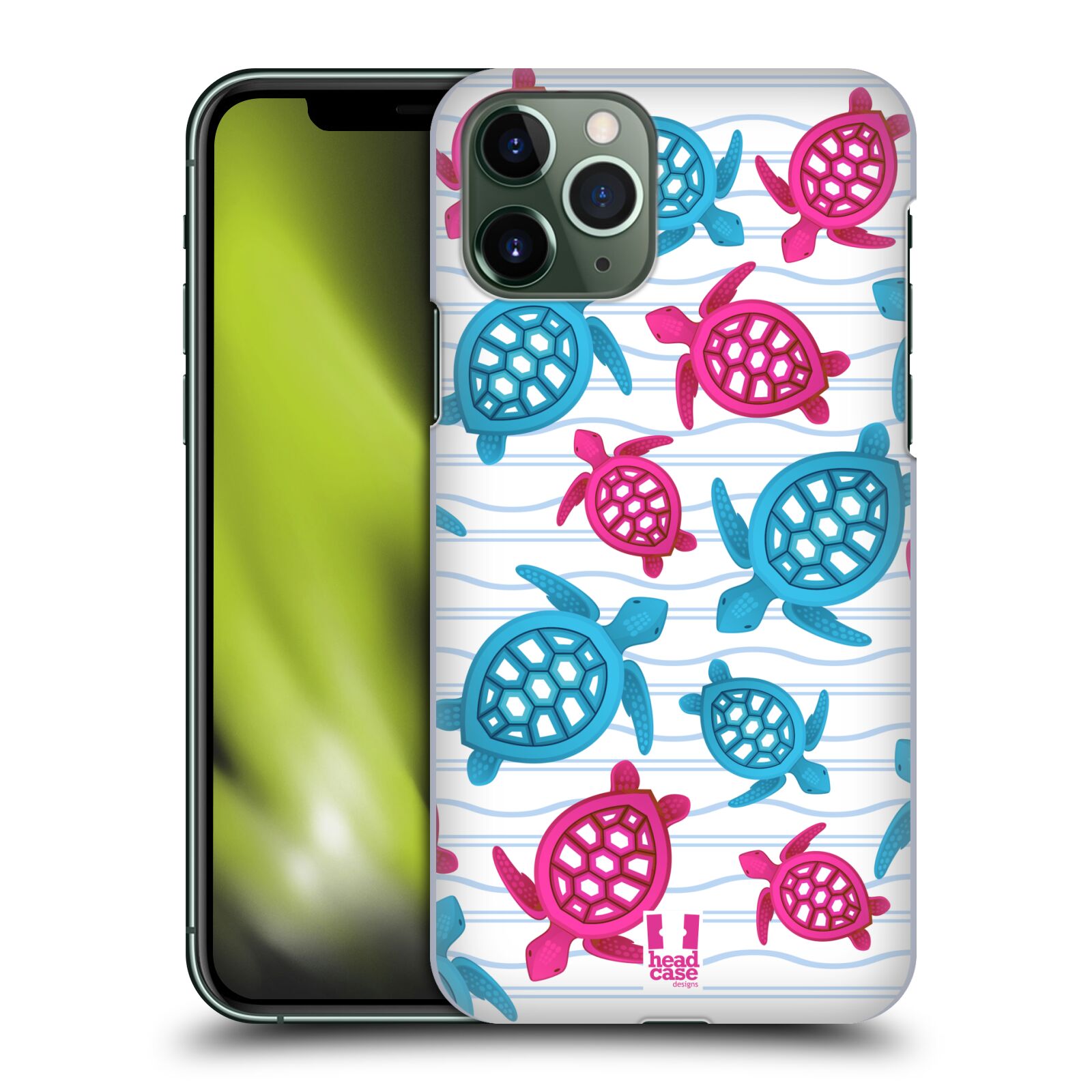 Zadní obal pro mobil Apple Iphone 11 PRO - HEAD CASE - kreslený mořský vzor želvičky