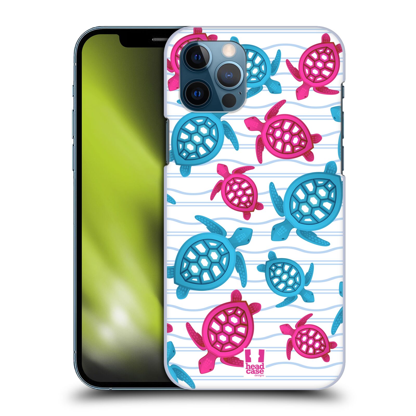 Zadní obal pro mobil Apple iPhone 12 / iPhone 12 Pro - HEAD CASE - kreslený mořský vzor želvičky