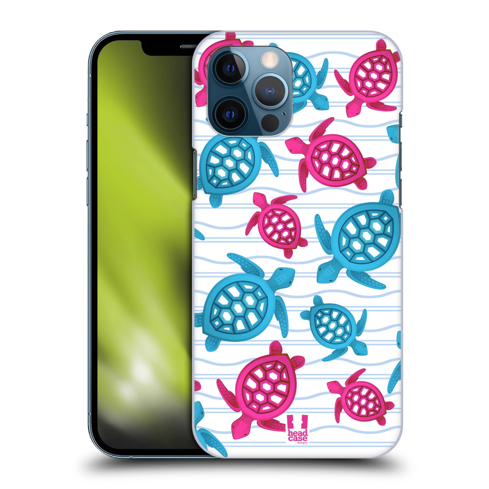 Zadní obal pro mobil Apple iPhone 12 PRO MAX - HEAD CASE - kreslený mořský vzor želvičky