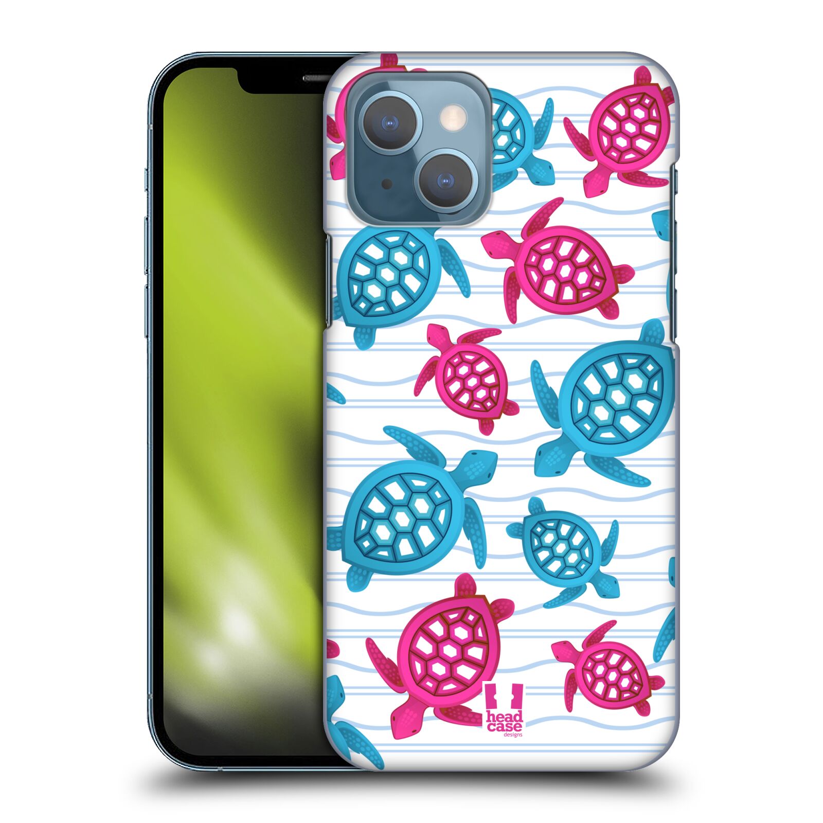 Zadní obal pro mobil Apple Iphone 13 - HEAD CASE - kreslený mořský vzor želvičky
