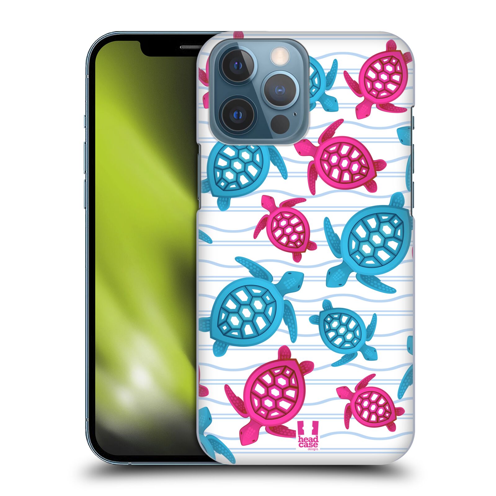 Zadní obal pro mobil Apple Iphone 13 PRO MAX - HEAD CASE - kreslený mořský vzor želvičky