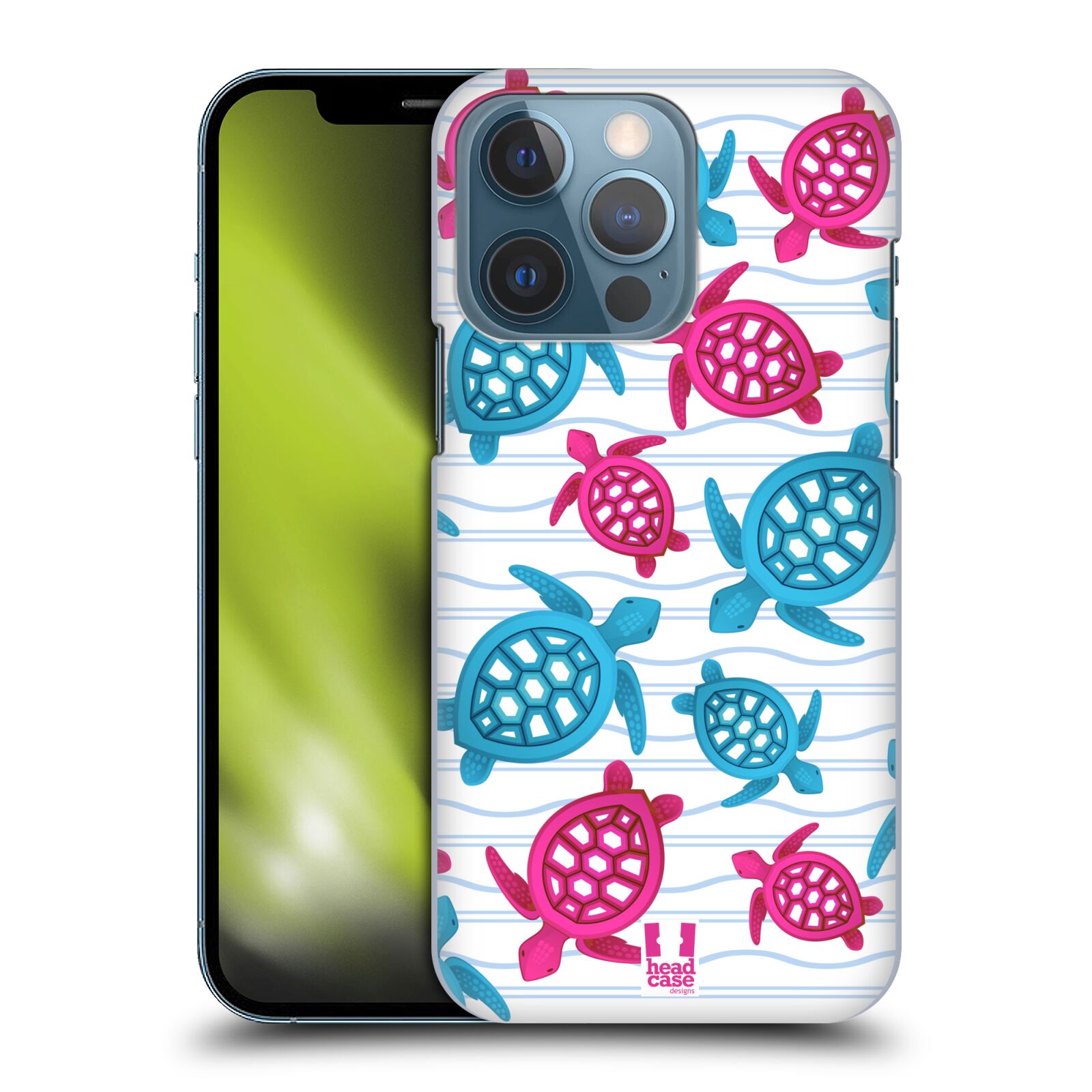 Zadní obal pro mobil Apple Iphone 13 PRO - HEAD CASE - kreslený mořský vzor želvičky