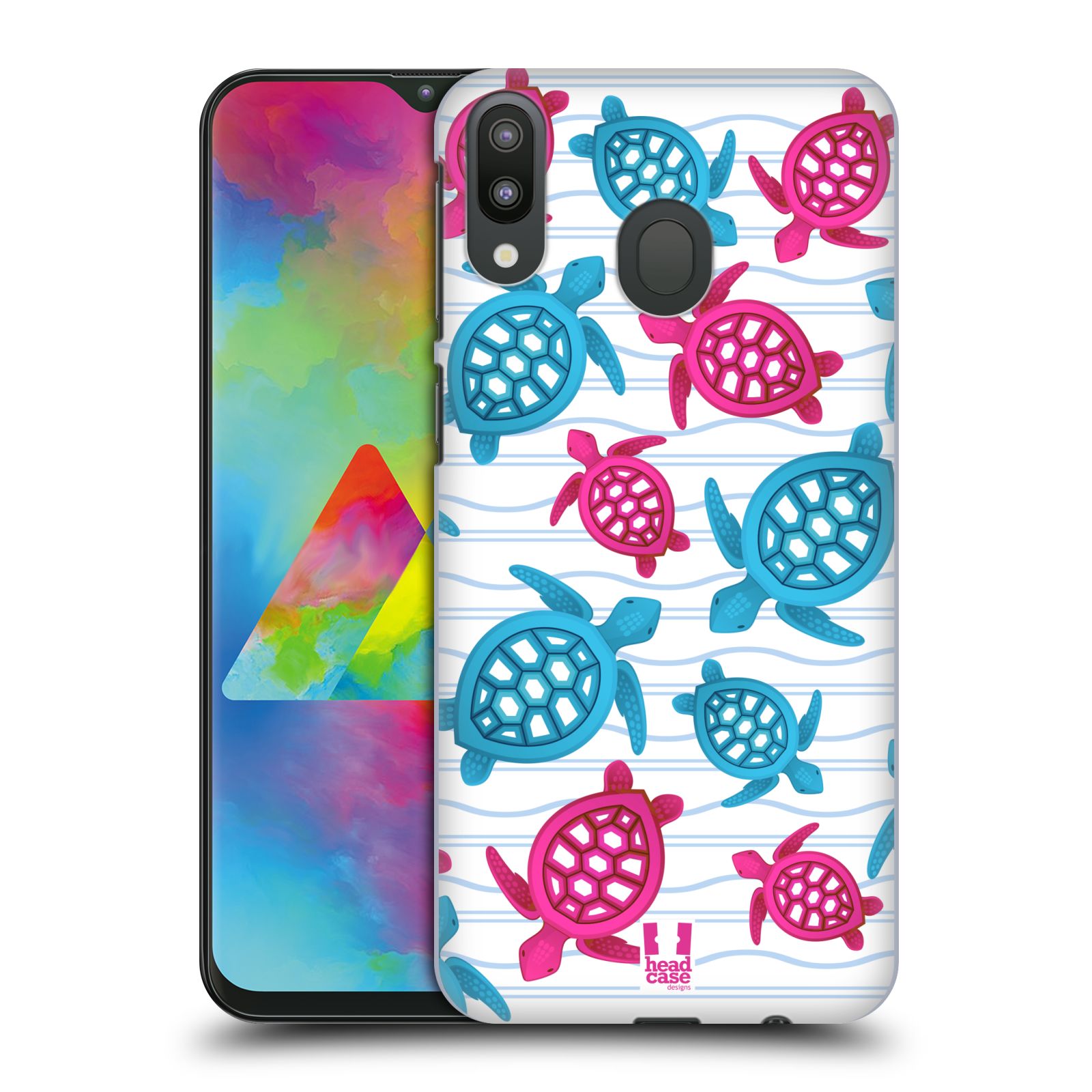 Zadní obal pro mobil Samsung Galaxy M20 - HEAD CASE - kreslený mořský vzor želvičky