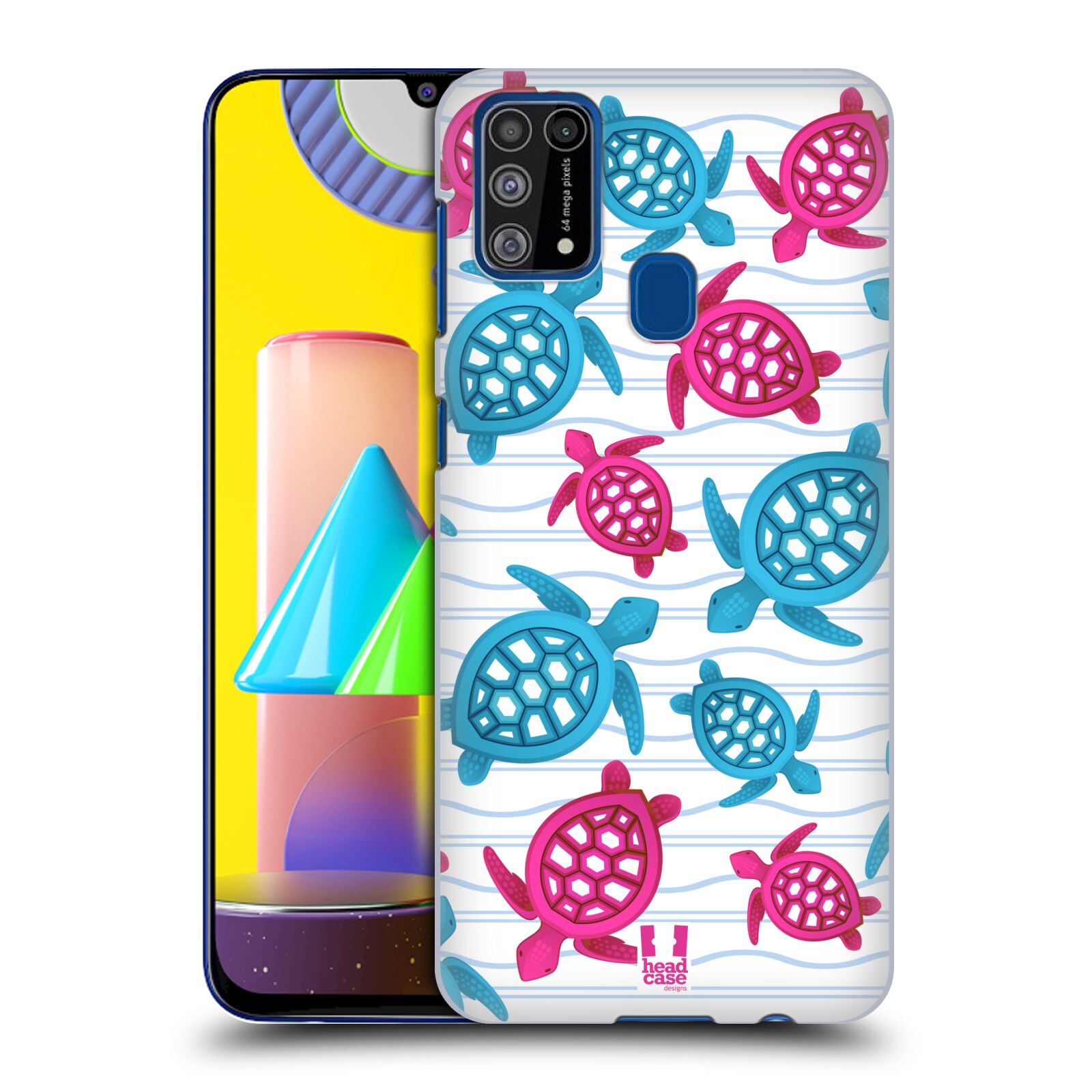 Zadní obal pro mobil Samsung Galaxy M31 - HEAD CASE - kreslený mořský vzor želvičky