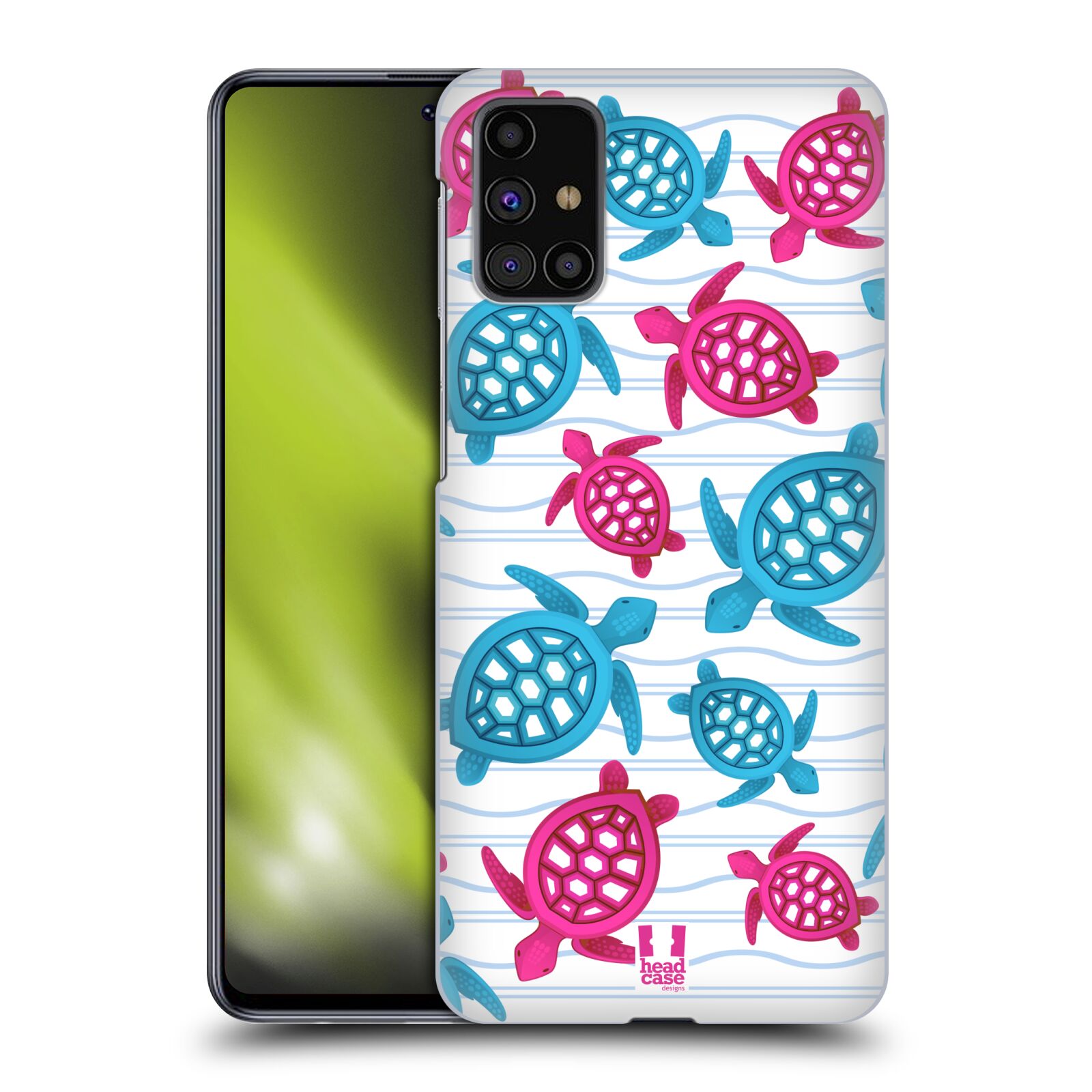 Zadní obal pro mobil Samsung Galaxy M31s - HEAD CASE - kreslený mořský vzor želvičky