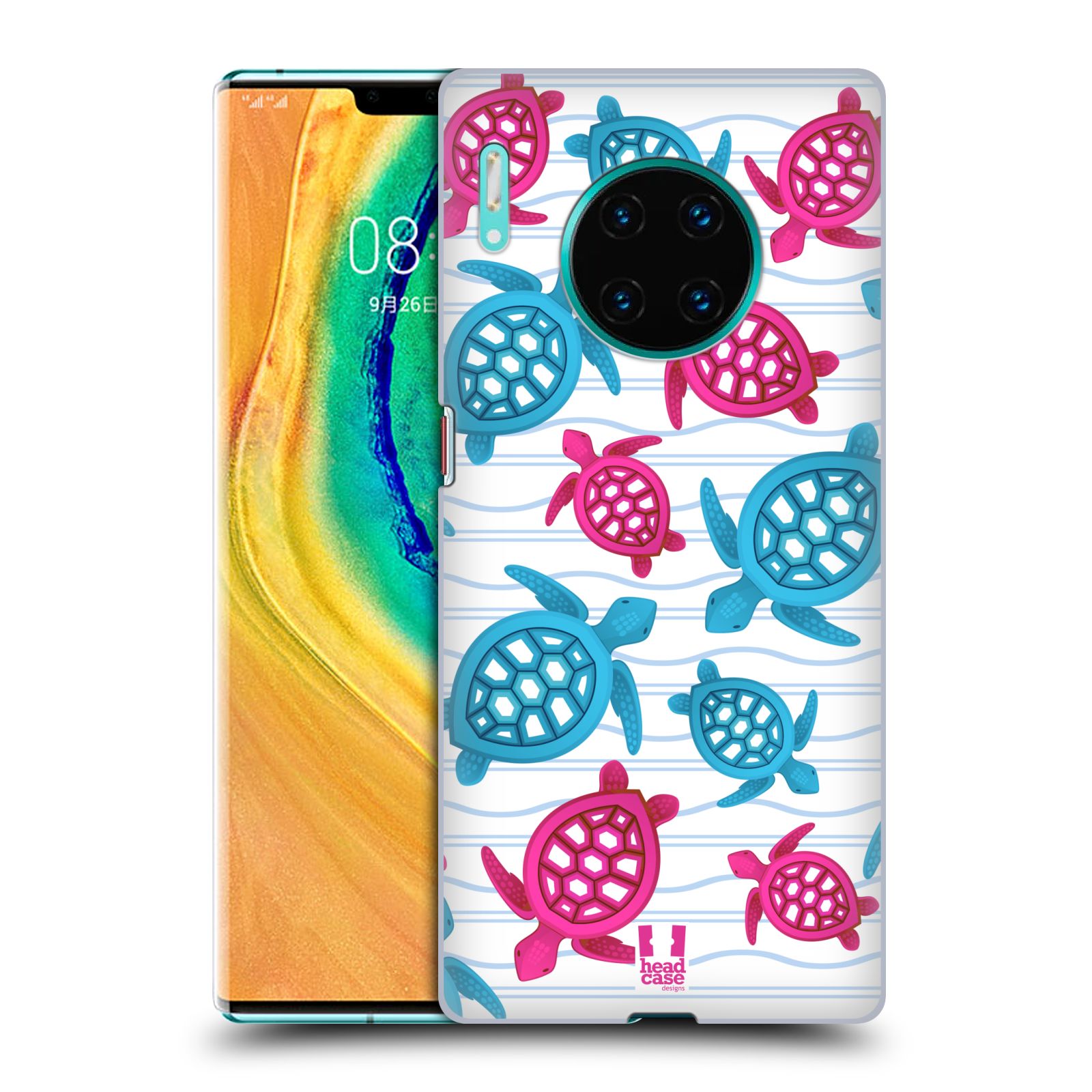 Zadní obal pro mobil Huawei Mate 30 PRO - HEAD CASE - kreslený mořský vzor želvičky