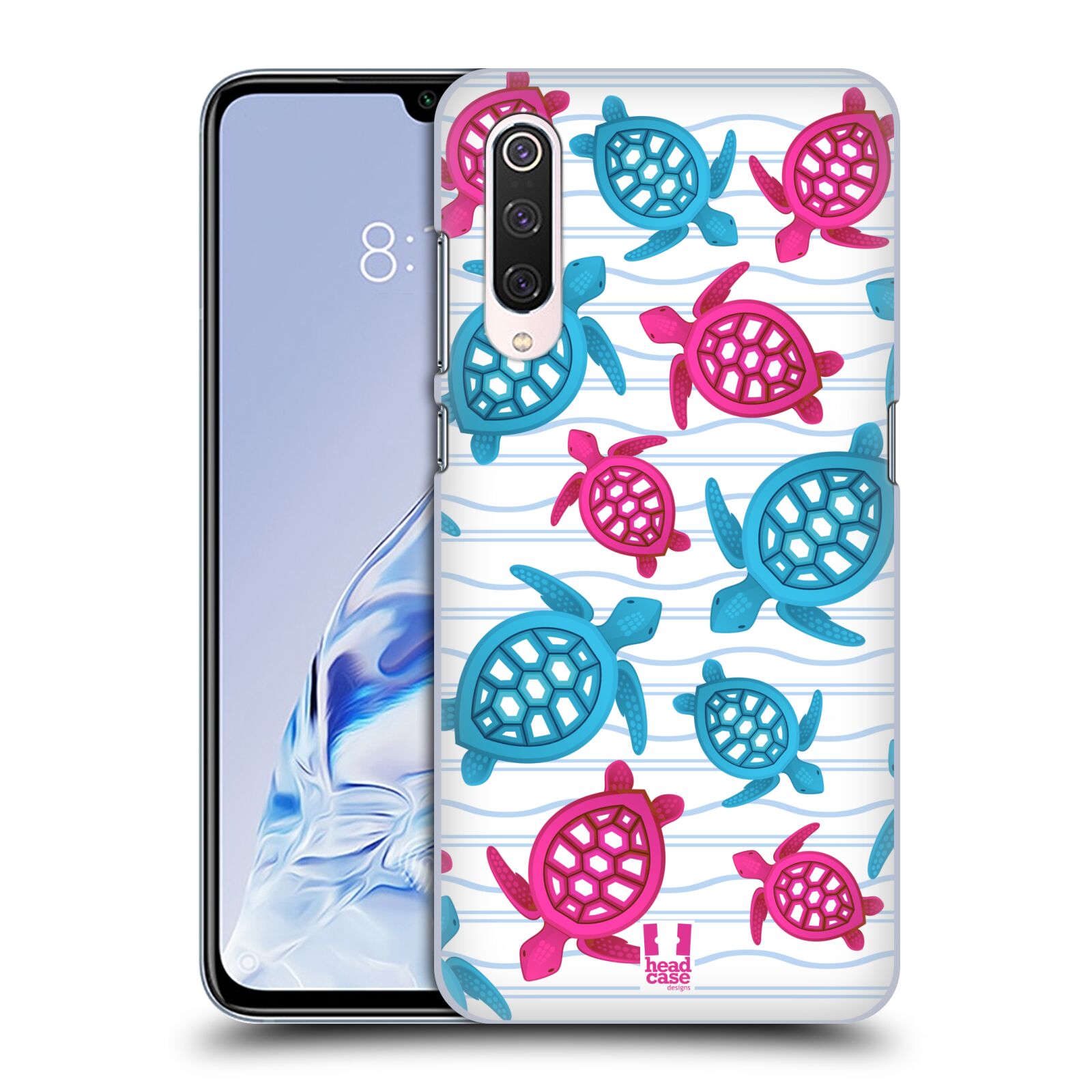 Zadní obal pro mobil Xiaomi Mi 9 PRO - HEAD CASE - kreslený mořský vzor želvičky