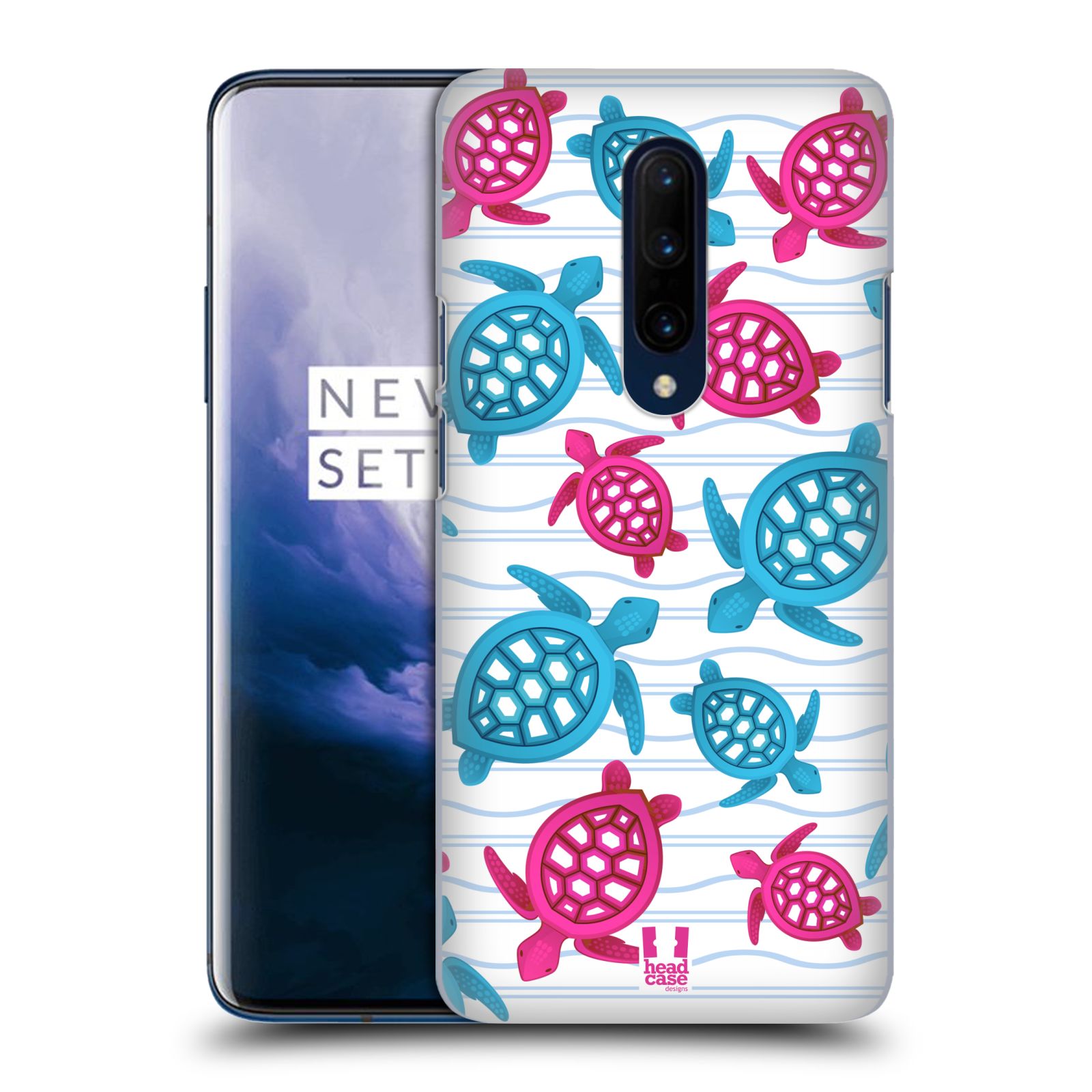 Zadní obal pro mobil OnePlus 7 PRO - HEAD CASE - kreslený mořský vzor želvičky