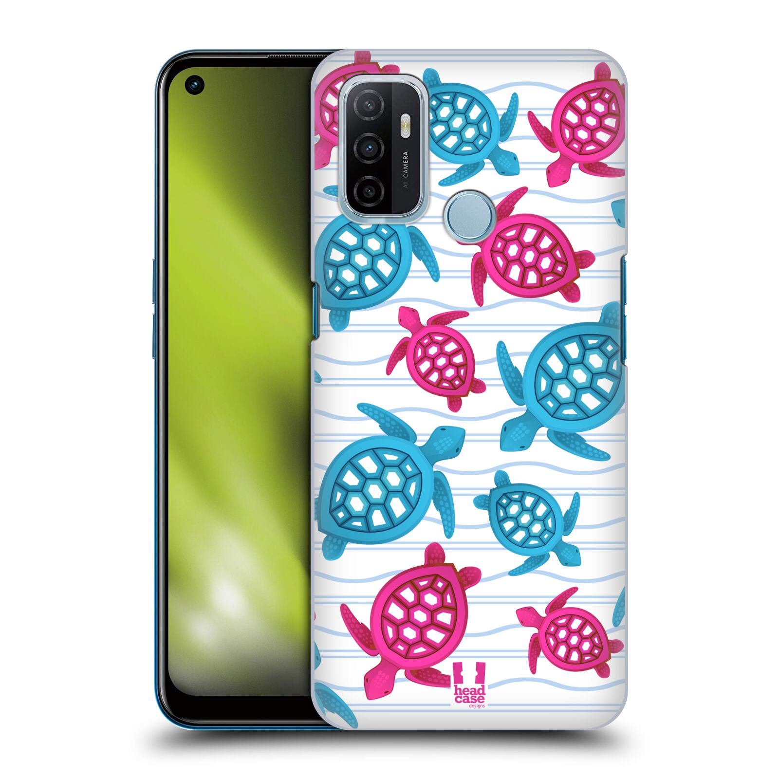 Zadní obal pro mobil Oppo A53 / A53s - HEAD CASE - kreslený mořský vzor želvičky