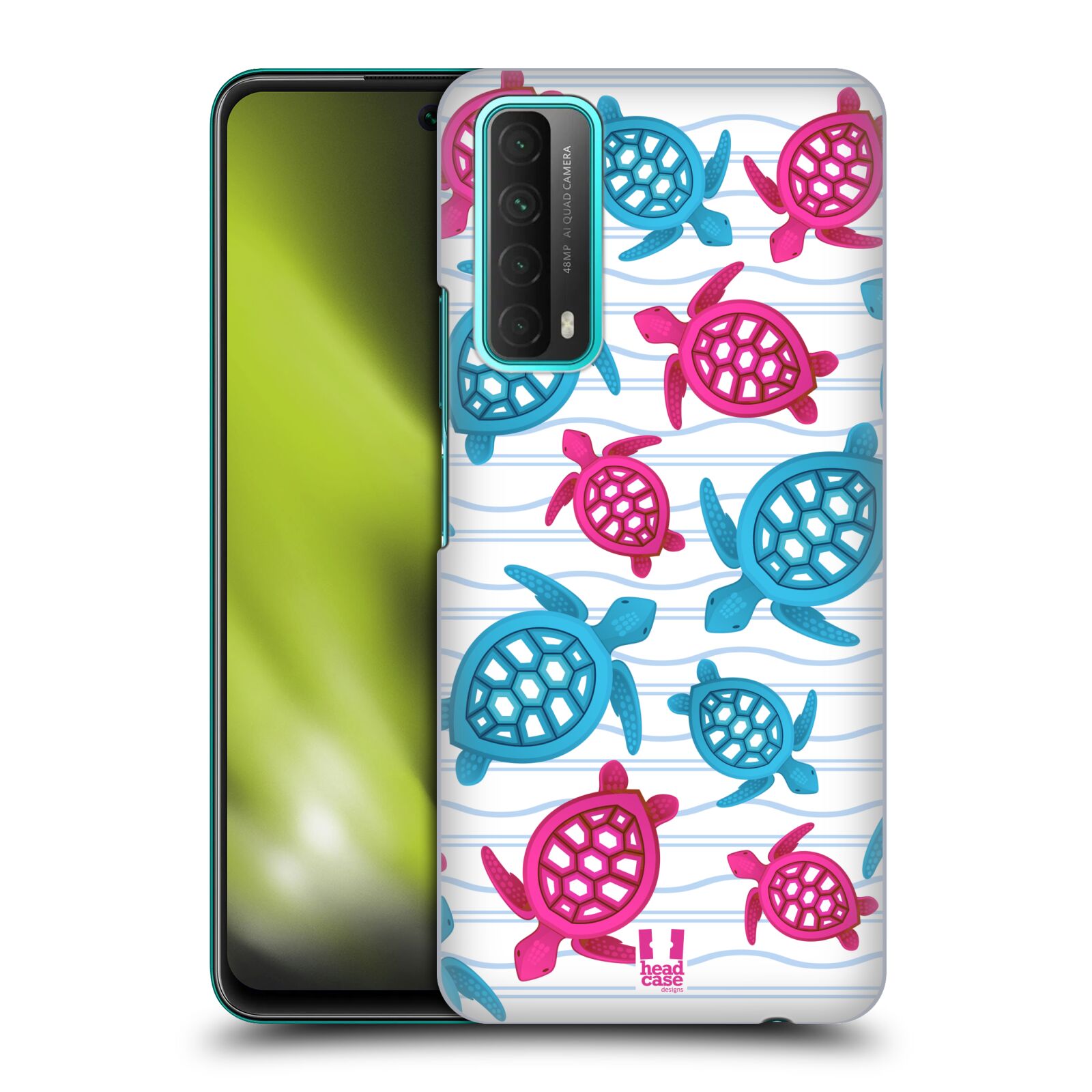 Zadní obal pro mobil Huawei P SMART 2021 - HEAD CASE - kreslený mořský vzor želvičky