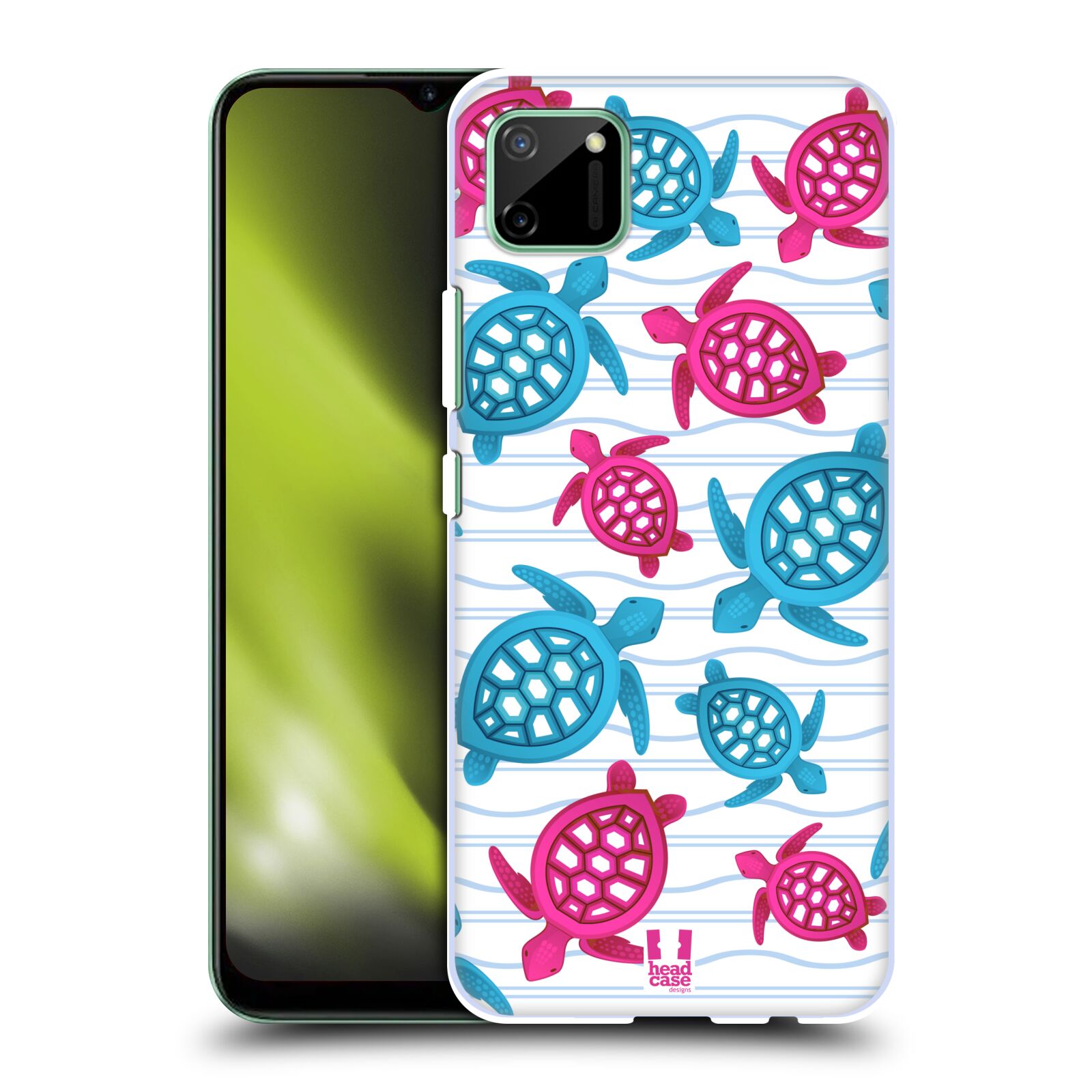 Zadní obal pro mobil Realme C11 - HEAD CASE - kreslený mořský vzor želvičky