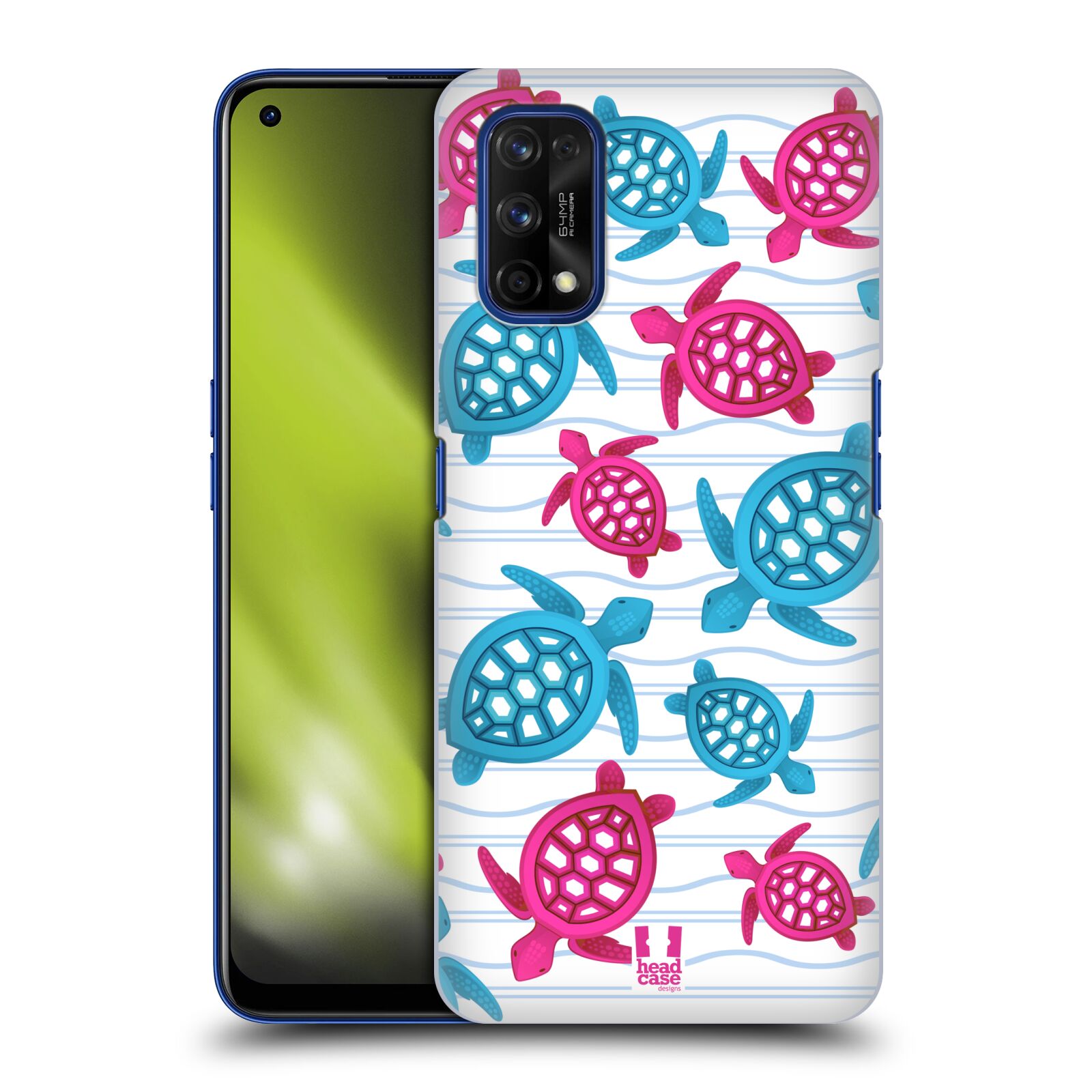 Zadní obal pro mobil Realme 7 PRO - HEAD CASE - kreslený mořský vzor želvičky