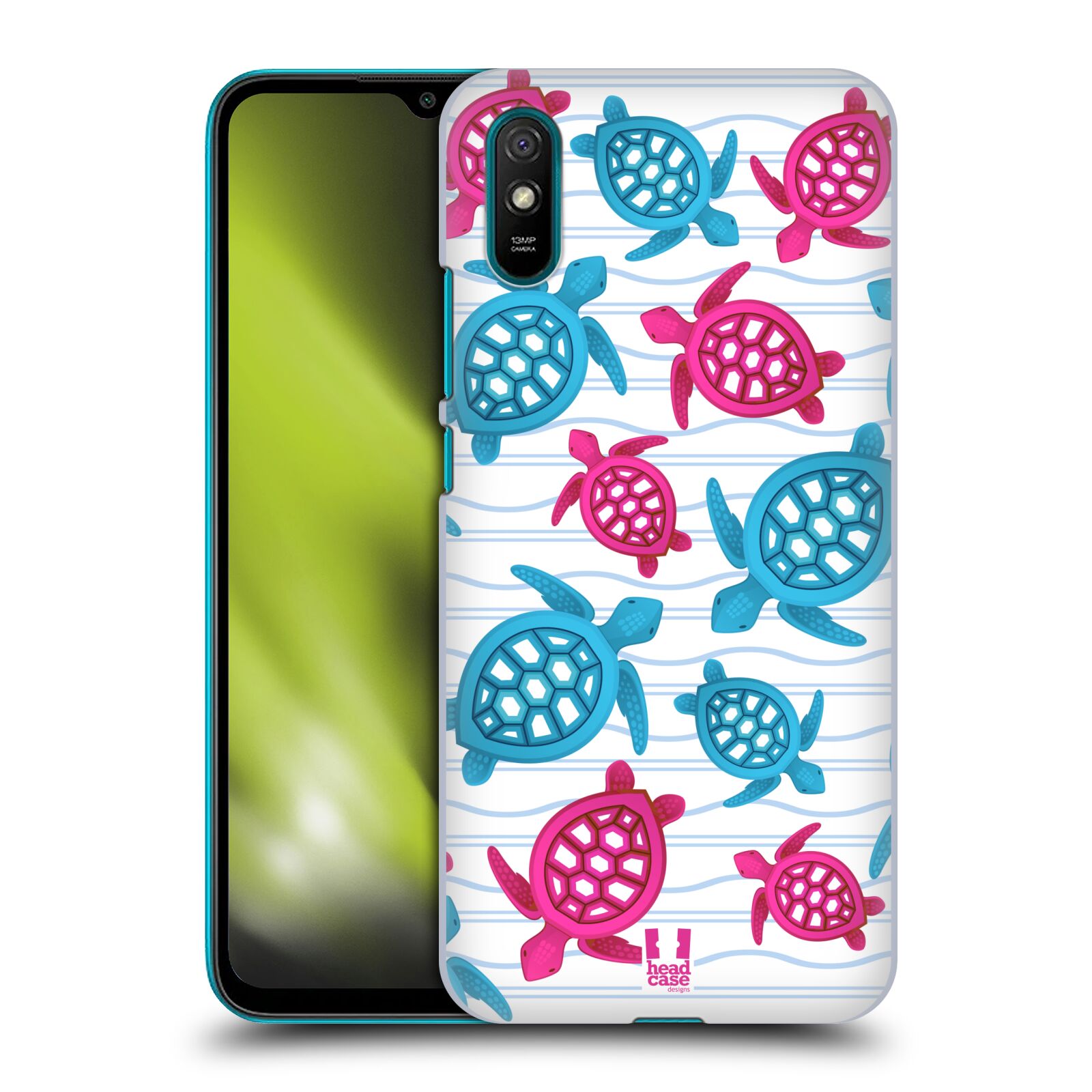 Zadní obal pro mobil Xiaomi Redmi 9A - HEAD CASE - kreslený mořský vzor želvičky