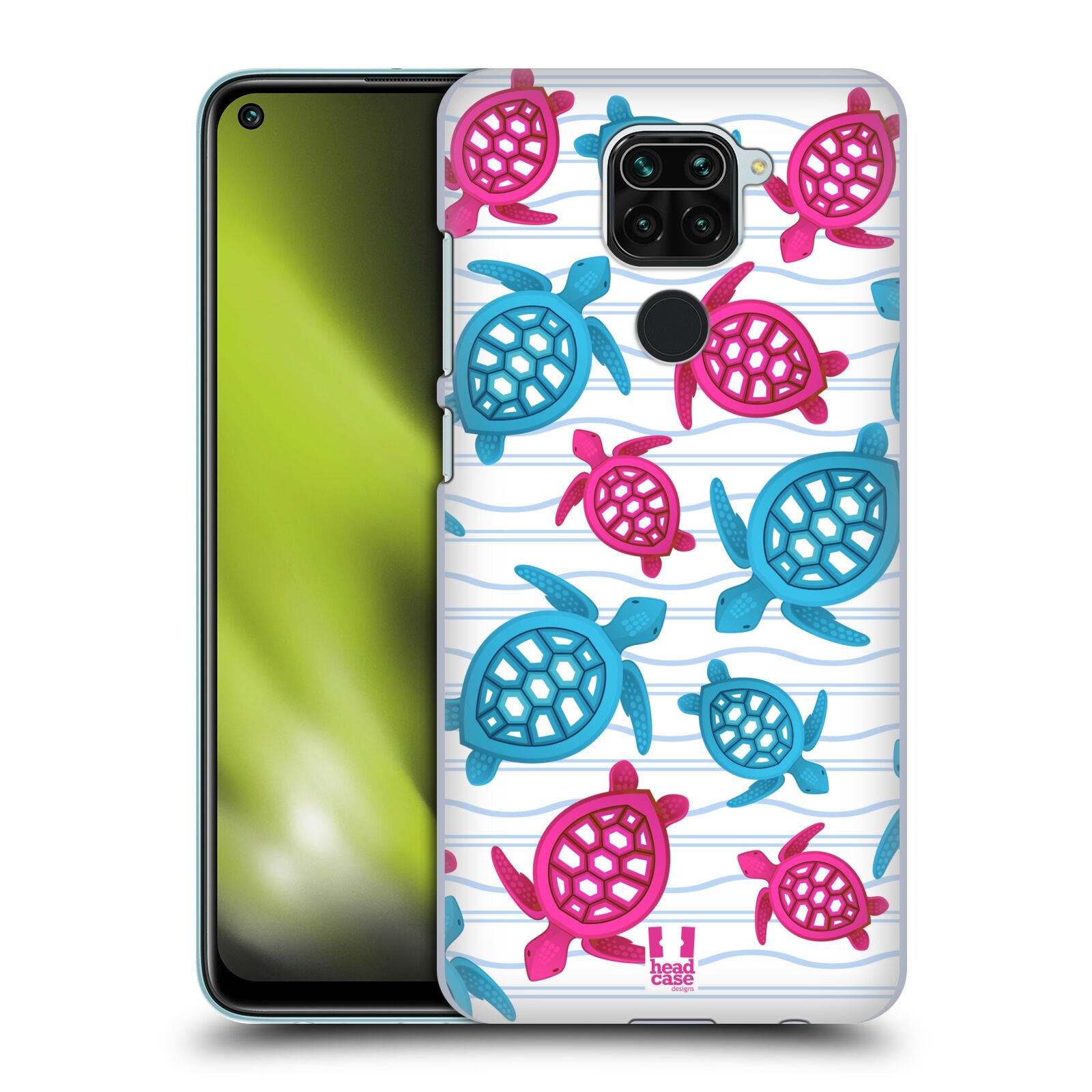 Zadní obal pro mobil Xiaomi Redmi Note 9 - HEAD CASE - kreslený mořský vzor želvičky