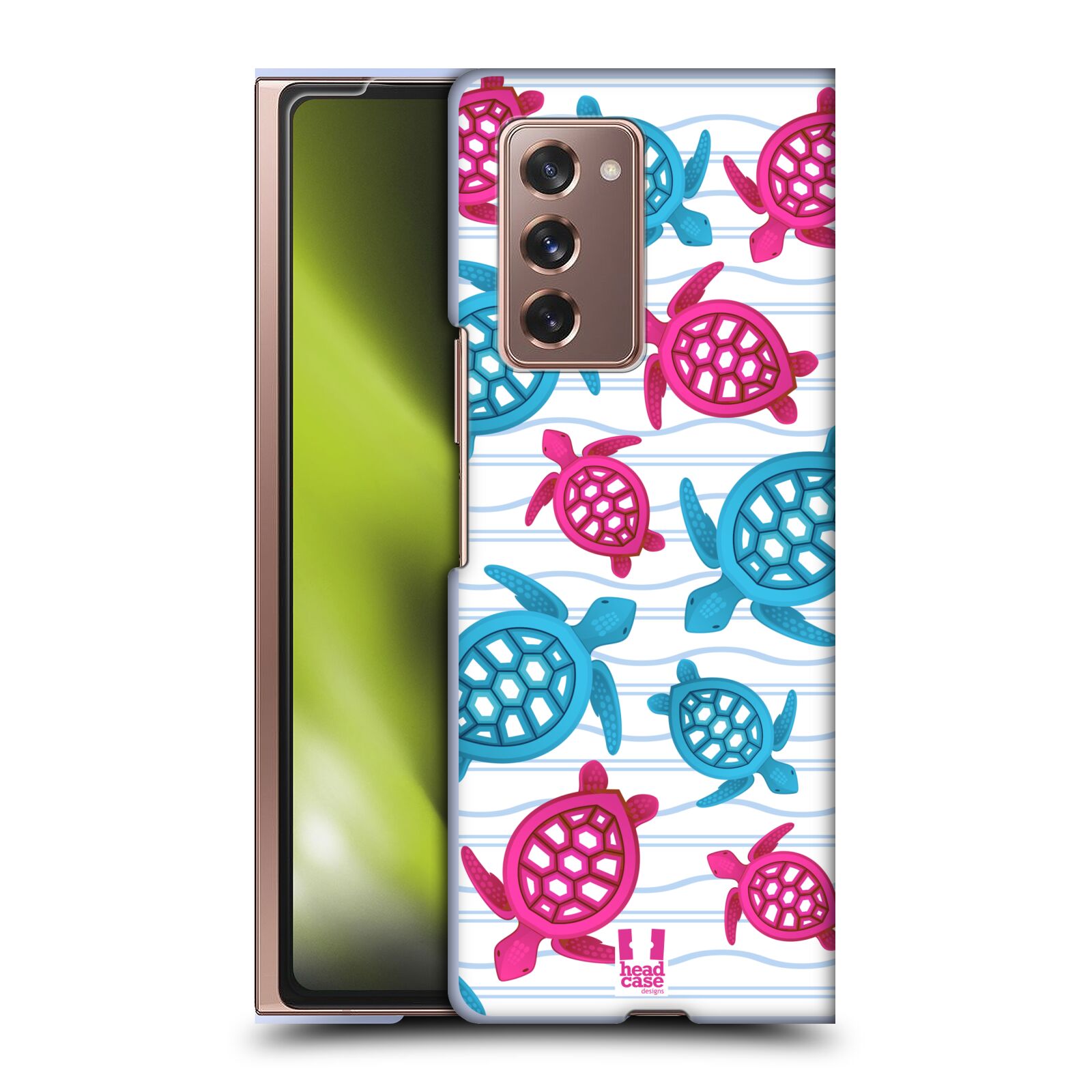 Zadní obal pro mobil Samsung Galaxy Z Fold 2 5G - HEAD CASE - kreslený mořský vzor želvičky
