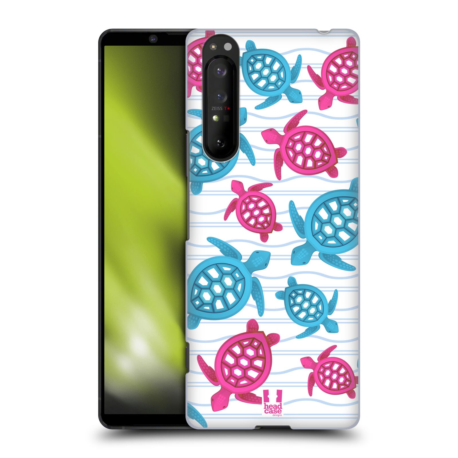 Zadní obal pro mobil Sony Xperia 1 II - HEAD CASE - kreslený mořský vzor želvičky