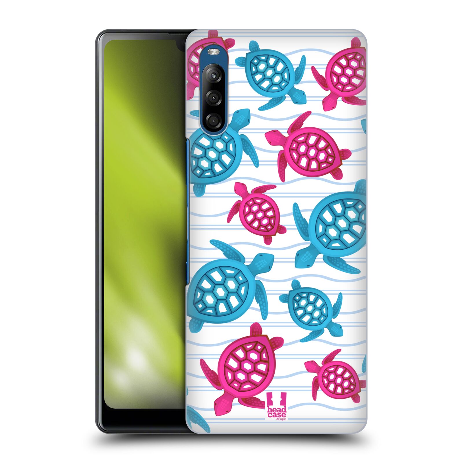 Zadní obal pro mobil Sony Xperia L4 - HEAD CASE - kreslený mořský vzor želvičky