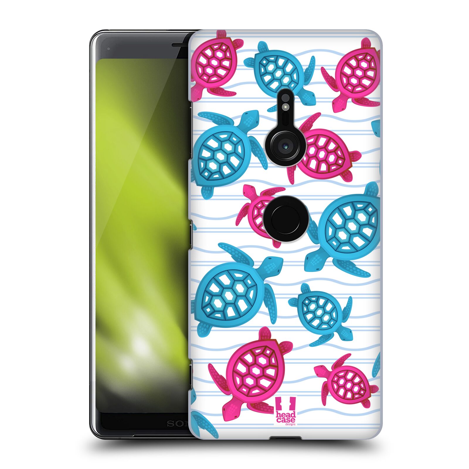 Zadní obal pro mobil Sony Xperia XZ3 - HEAD CASE - kreslený mořský vzor želvičky