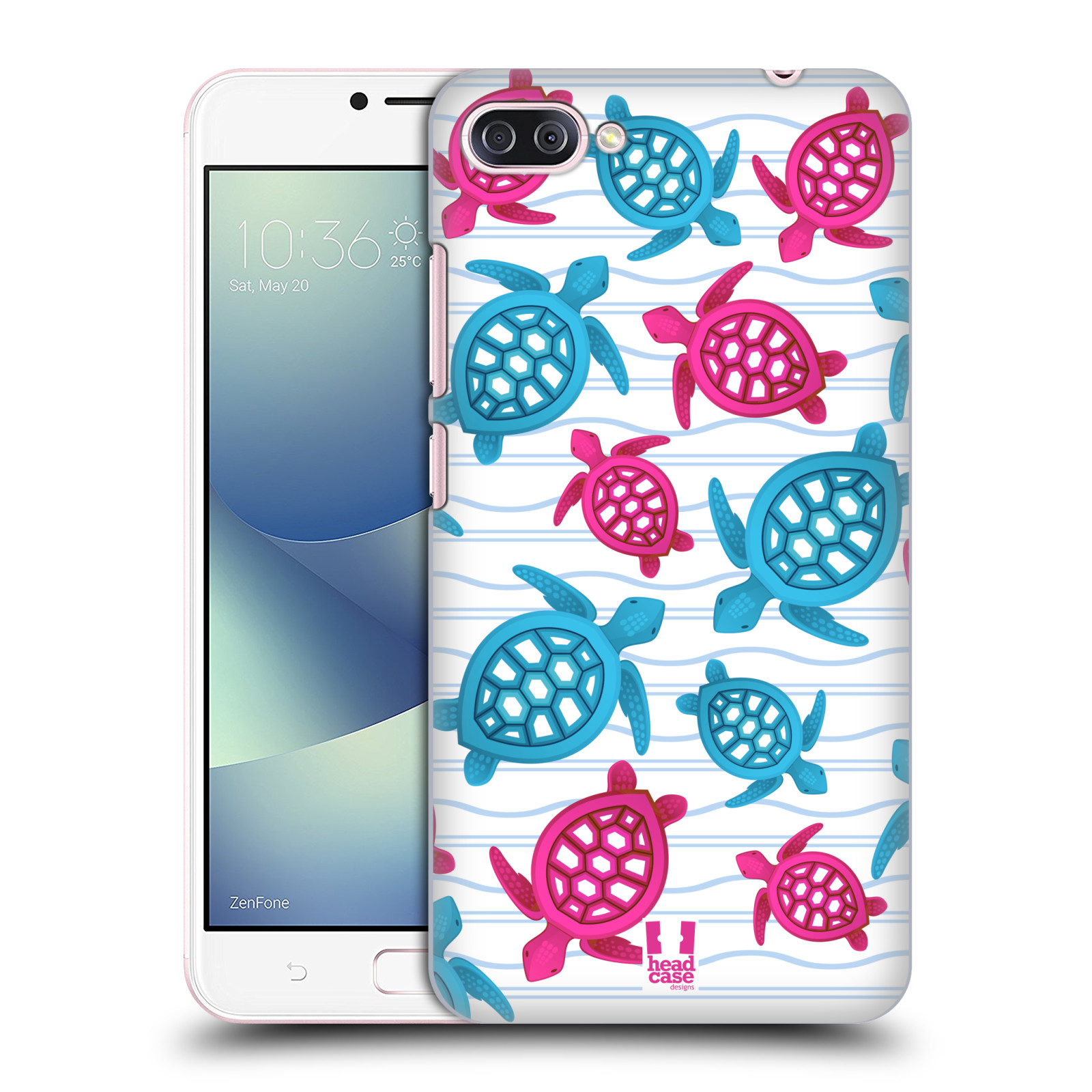 Zadní obal pro mobil Asus Zenfone 4 MAX / 4 MAX PRO (ZC554KL) - HEAD CASE - kreslený mořský vzor želvičky