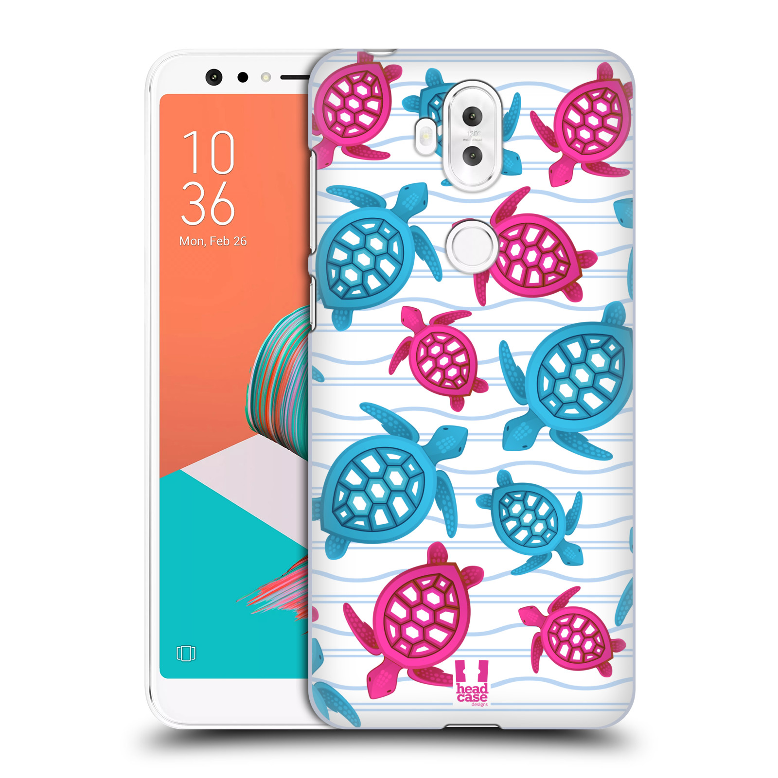 Zadní obal pro mobil Asus Zenfone 5 Lite ZC600KL - HEAD CASE - kreslený mořský vzor želvičky