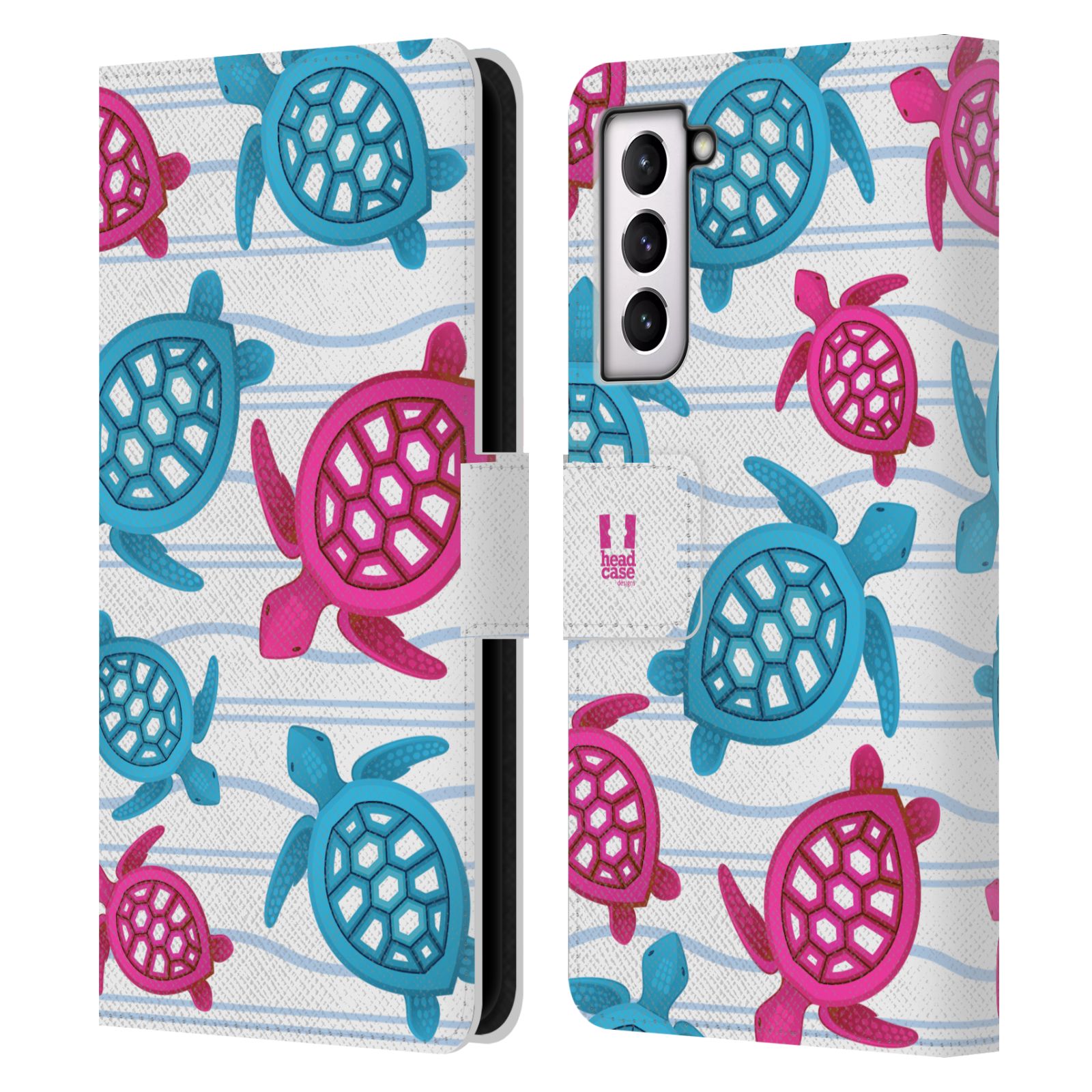 HEAD CASE Pouzdro pro mobil Samsung Galaxy S21 FE 5G - Mořský vzor - barevné želvičky
