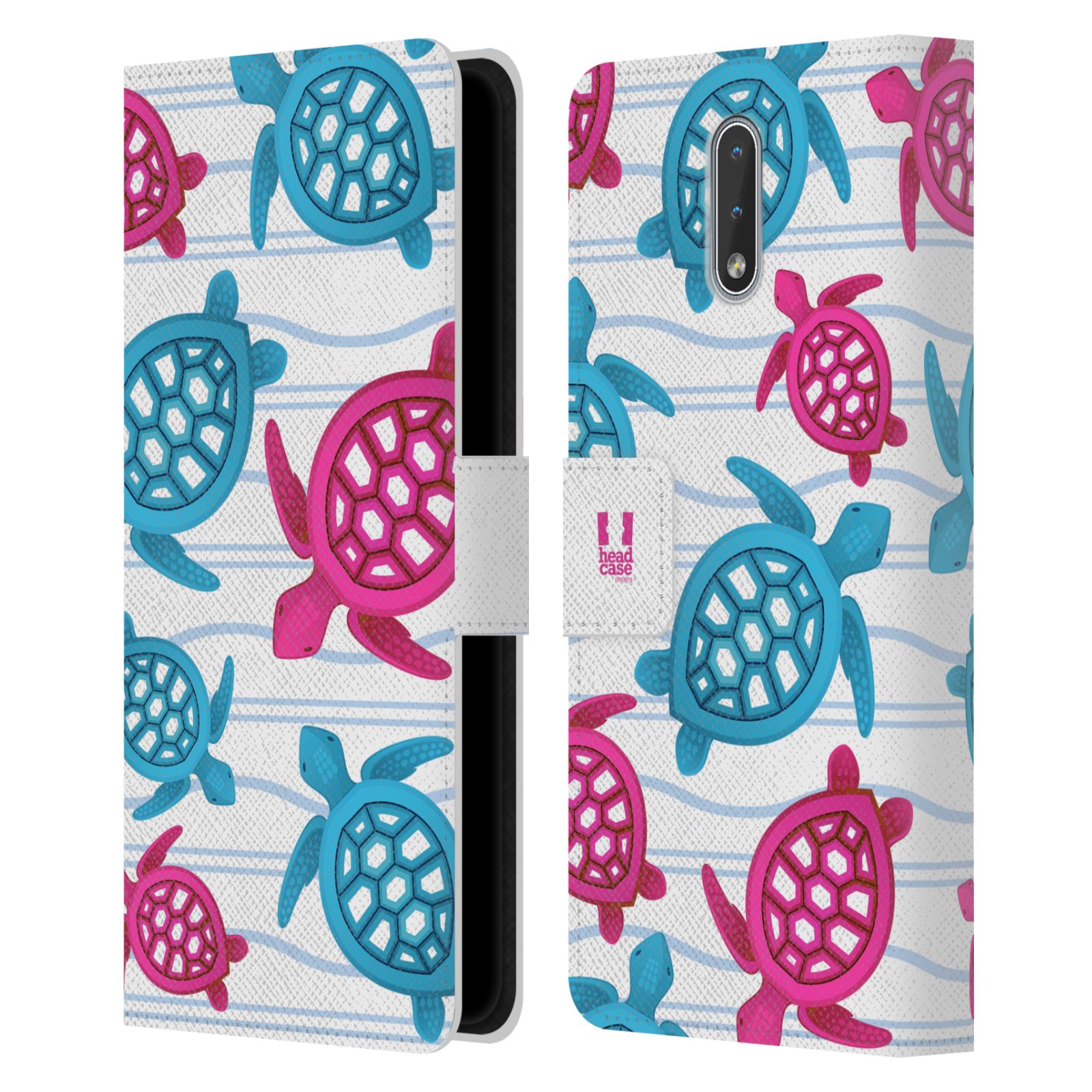 HEAD CASE Pouzdro pro mobil Nokia 2.3 - Mořský vzor - barevné želvičky