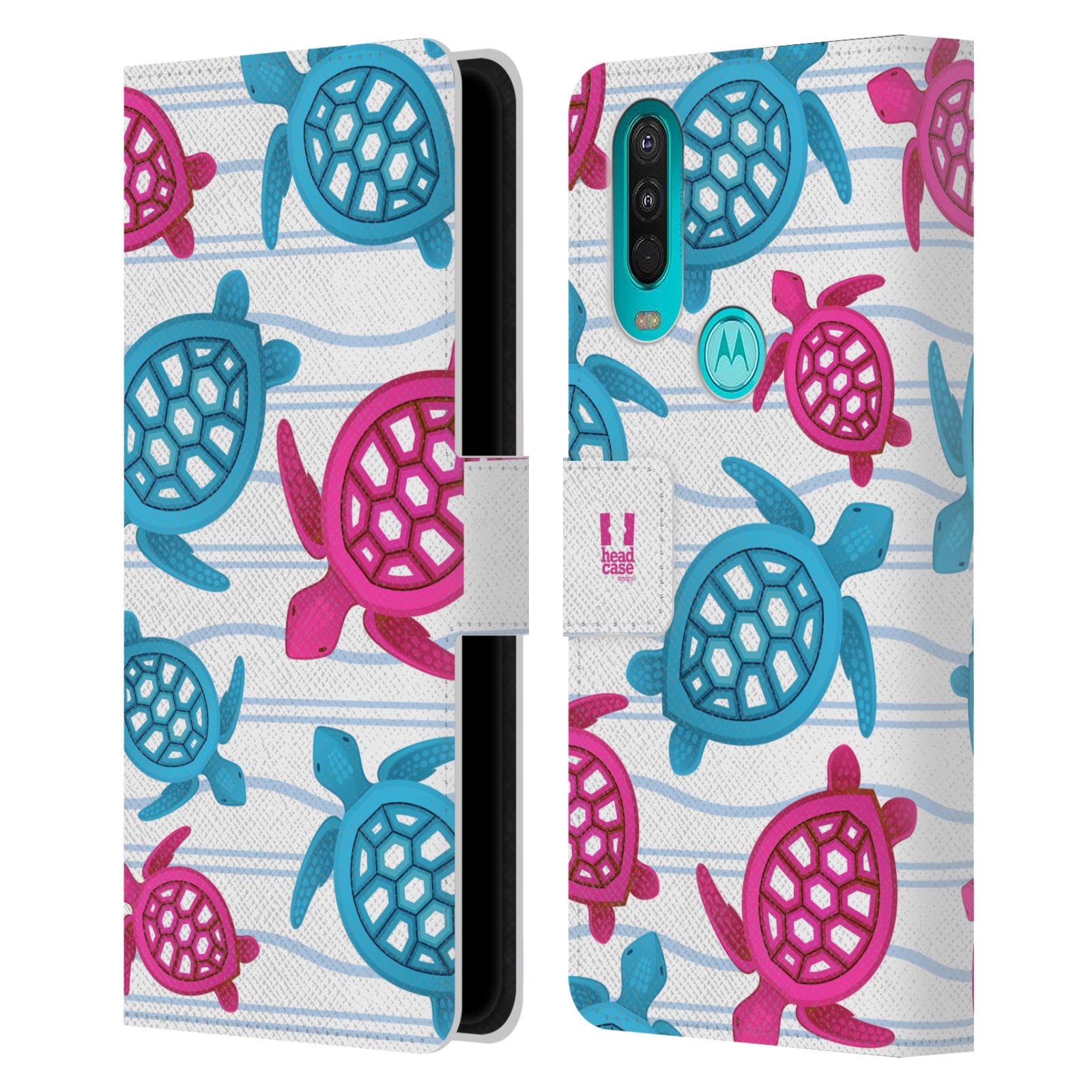 HEAD CASE Pouzdro pro mobil Nokia 2.4 - Mořský vzor - barevné želvičky