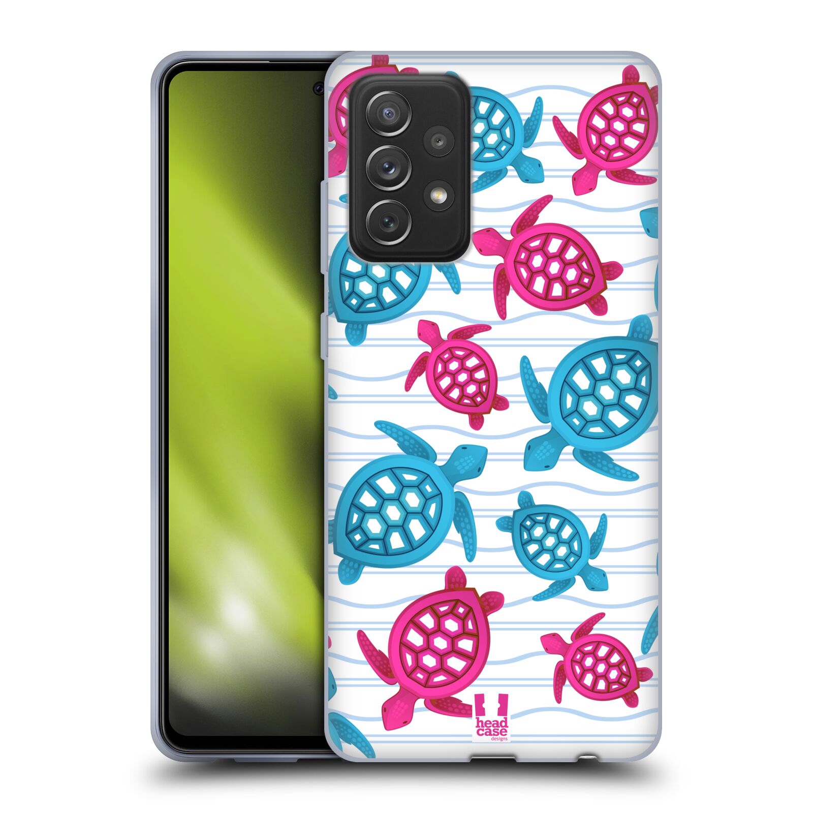 Zadní obal pro mobil Samsung Galaxy A72 / A72 5G - HEAD CASE - kreslený mořský vzor želvičky