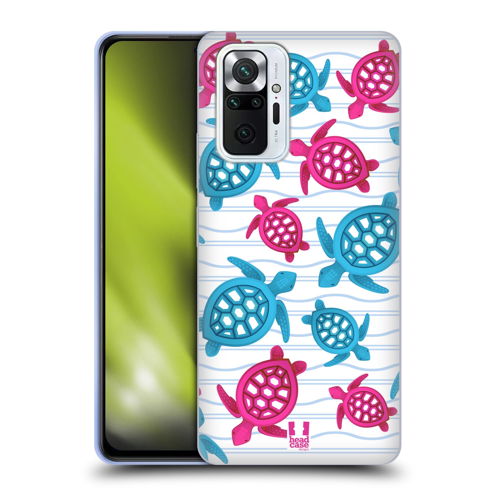Zadní obal pro mobil Xiaomi Redmi Note 10 PRO - HEAD CASE - kreslený mořský vzor želvičky