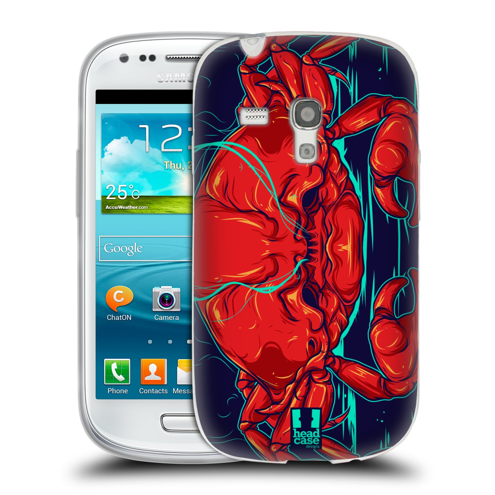 HEAD CASE silikonový obal na mobil Samsung Galaxy S3 MINI i8190 vzor mořská monstra krab