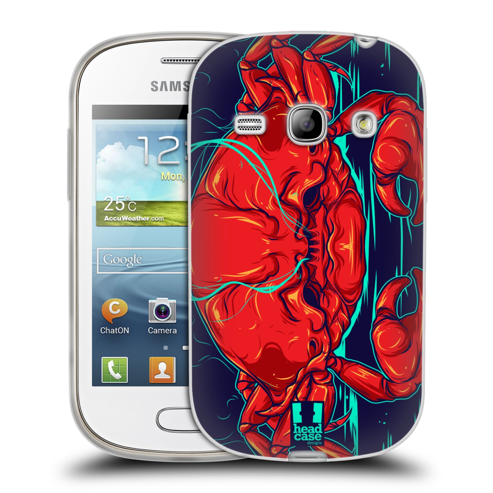 HEAD CASE silikonový obal na mobil Samsung Galaxy FAME vzor mořská monstra krab