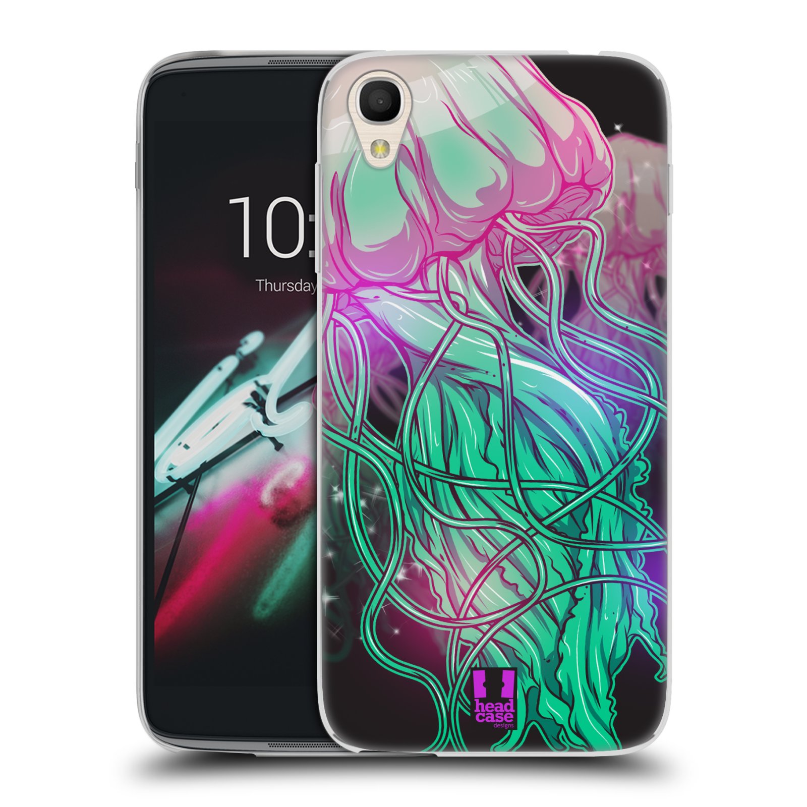 HEAD CASE silikonový obal na mobil Alcatel Idol 3 OT-6039Y (4.7) vzor mořská monstra medůza