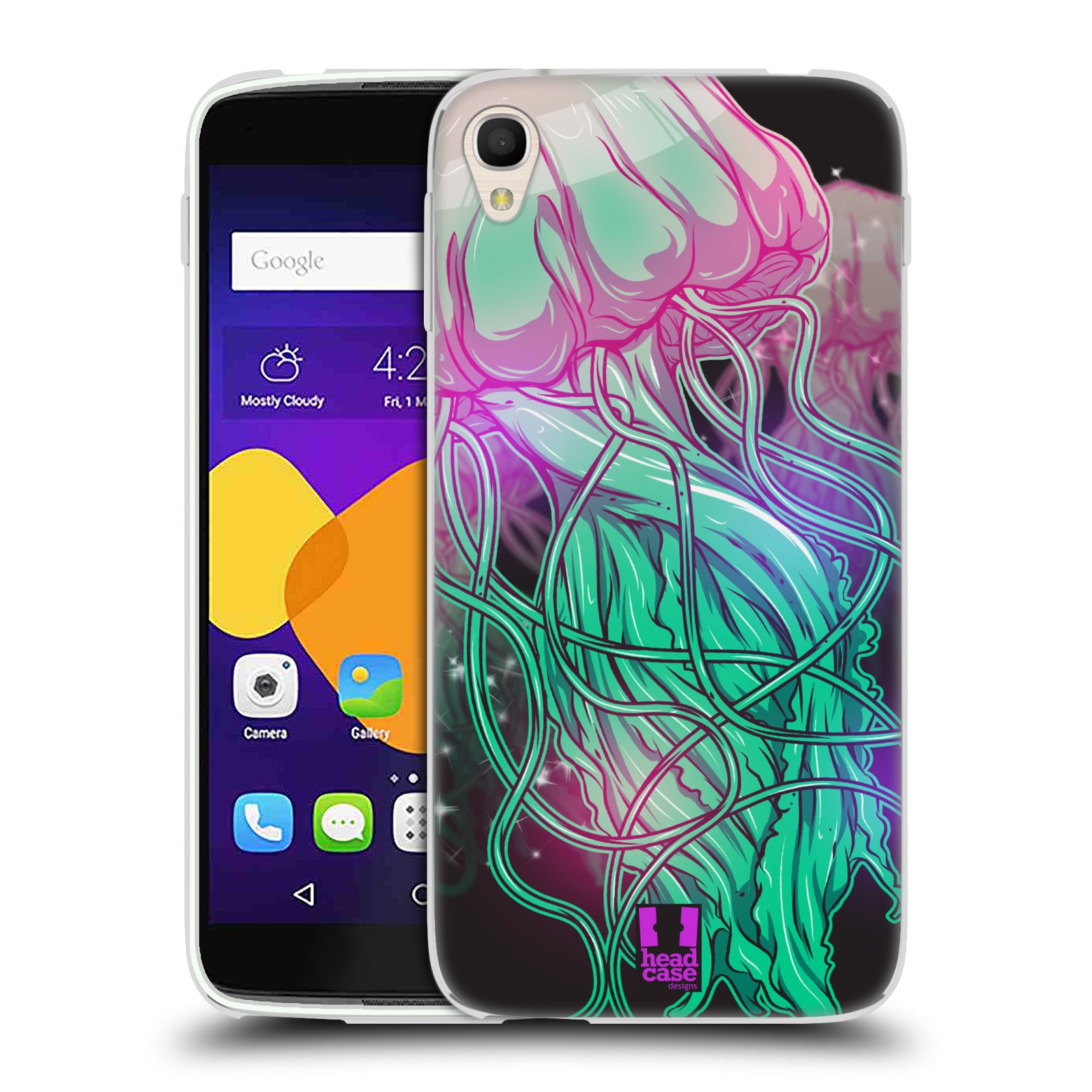 HEAD CASE silikonový obal na mobil Alcatel Idol 3 OT-6045Y (5.5) vzor mořská monstra medůza