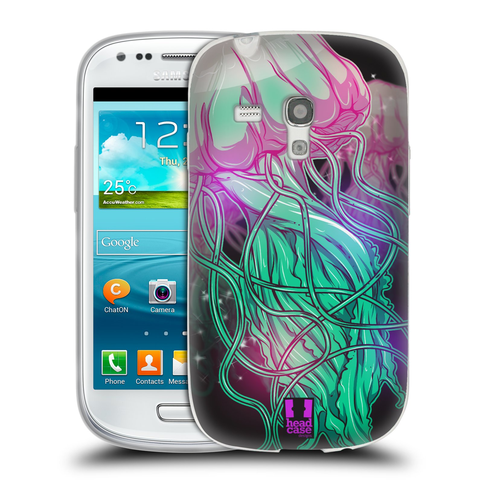 HEAD CASE silikonový obal na mobil Samsung Galaxy S3 MINI i8190 vzor mořská monstra medůza