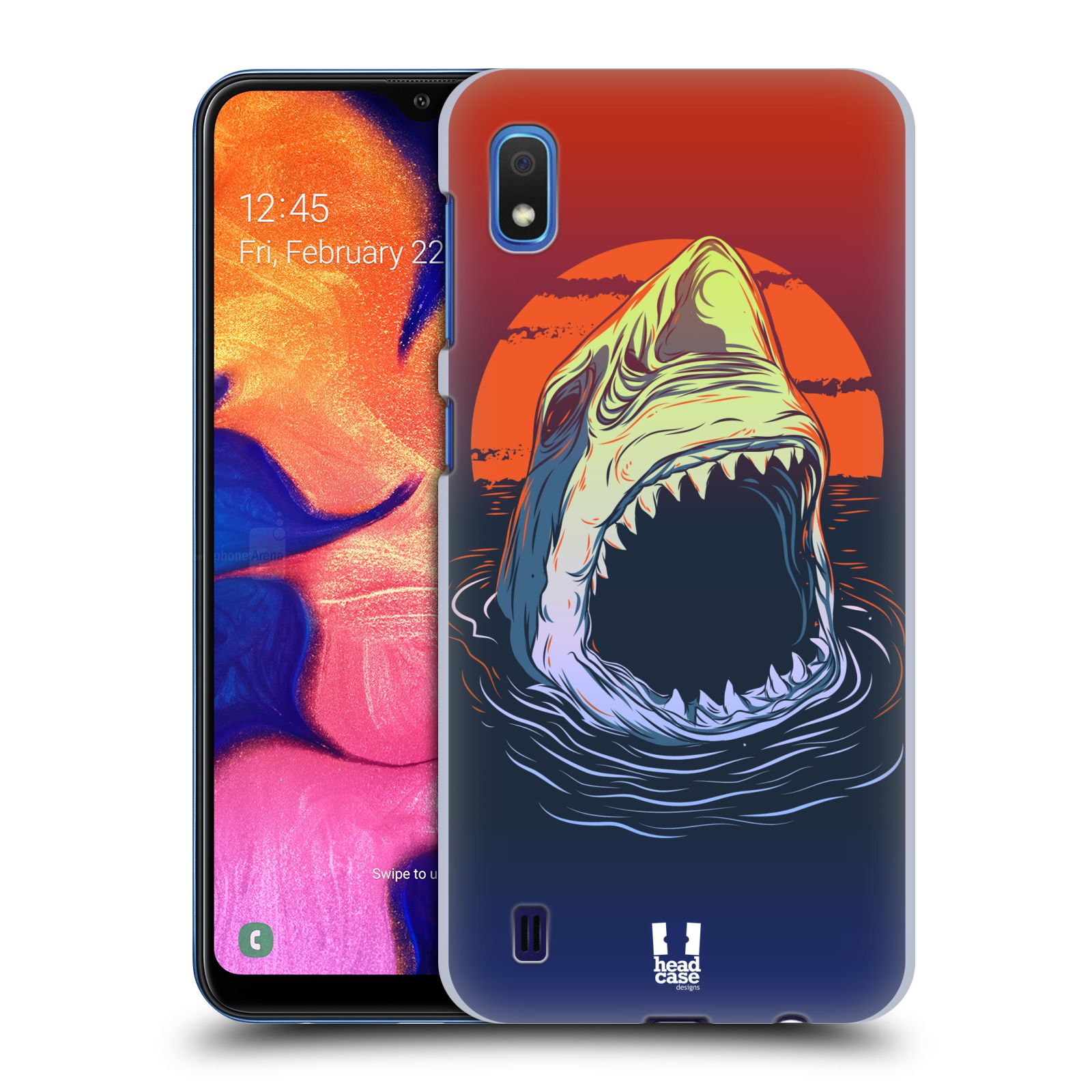 Pouzdro na mobil Samsung Galaxy A10 - HEAD CASE - vzor mořská monstra žralok