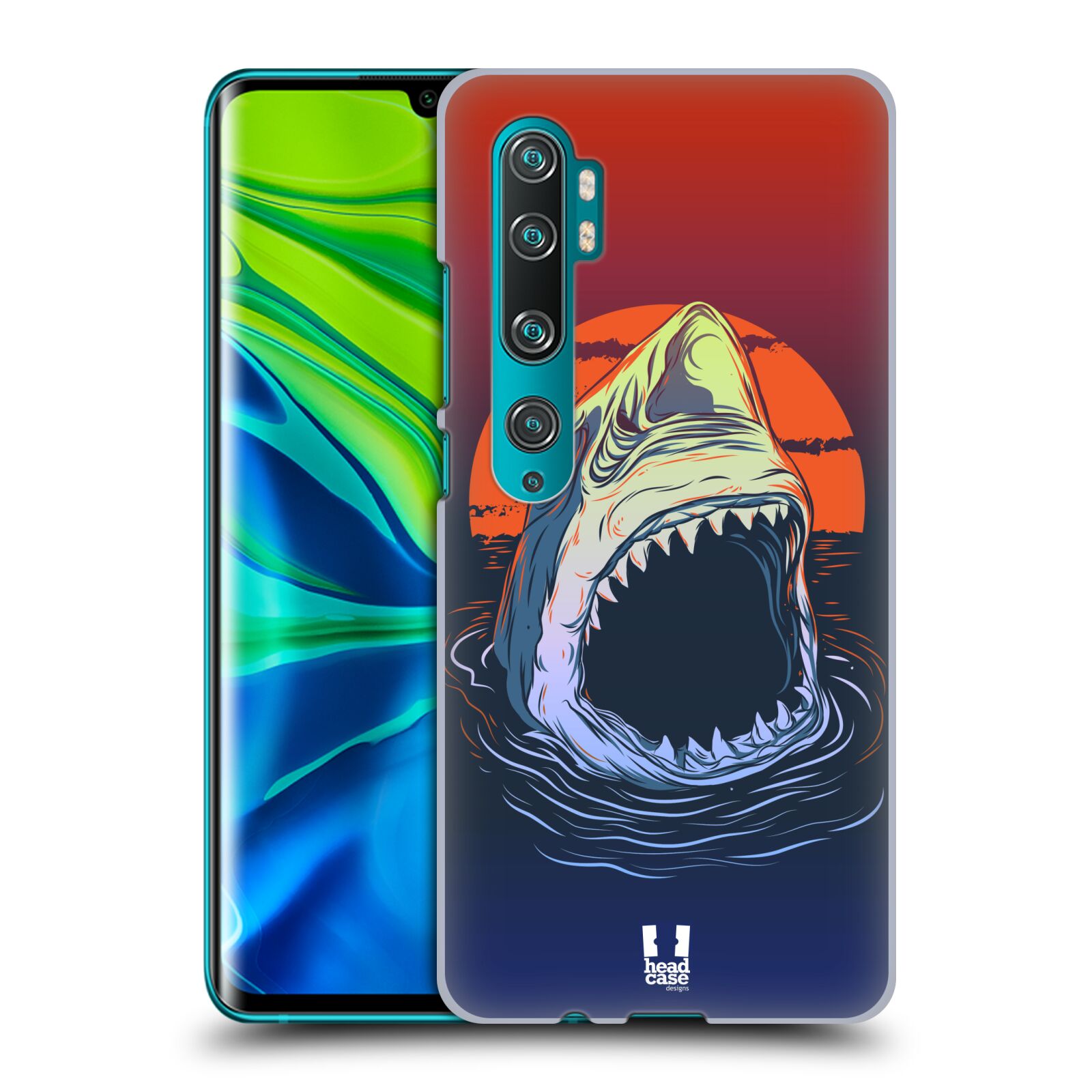 Pouzdro na mobil Xiaomi Mi Note 10 / Mi Note 10 PRO - HEAD CASE - vzor mořská monstra žralok