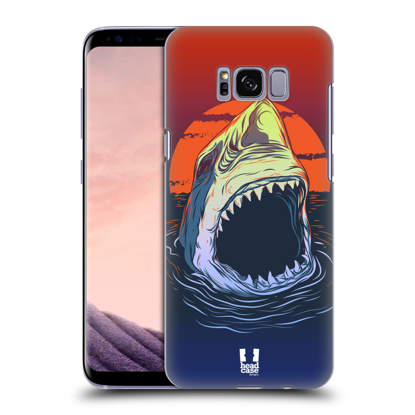 HEAD CASE plastový obal na mobil Samsung Galaxy S8 vzor mořská monstra žralok