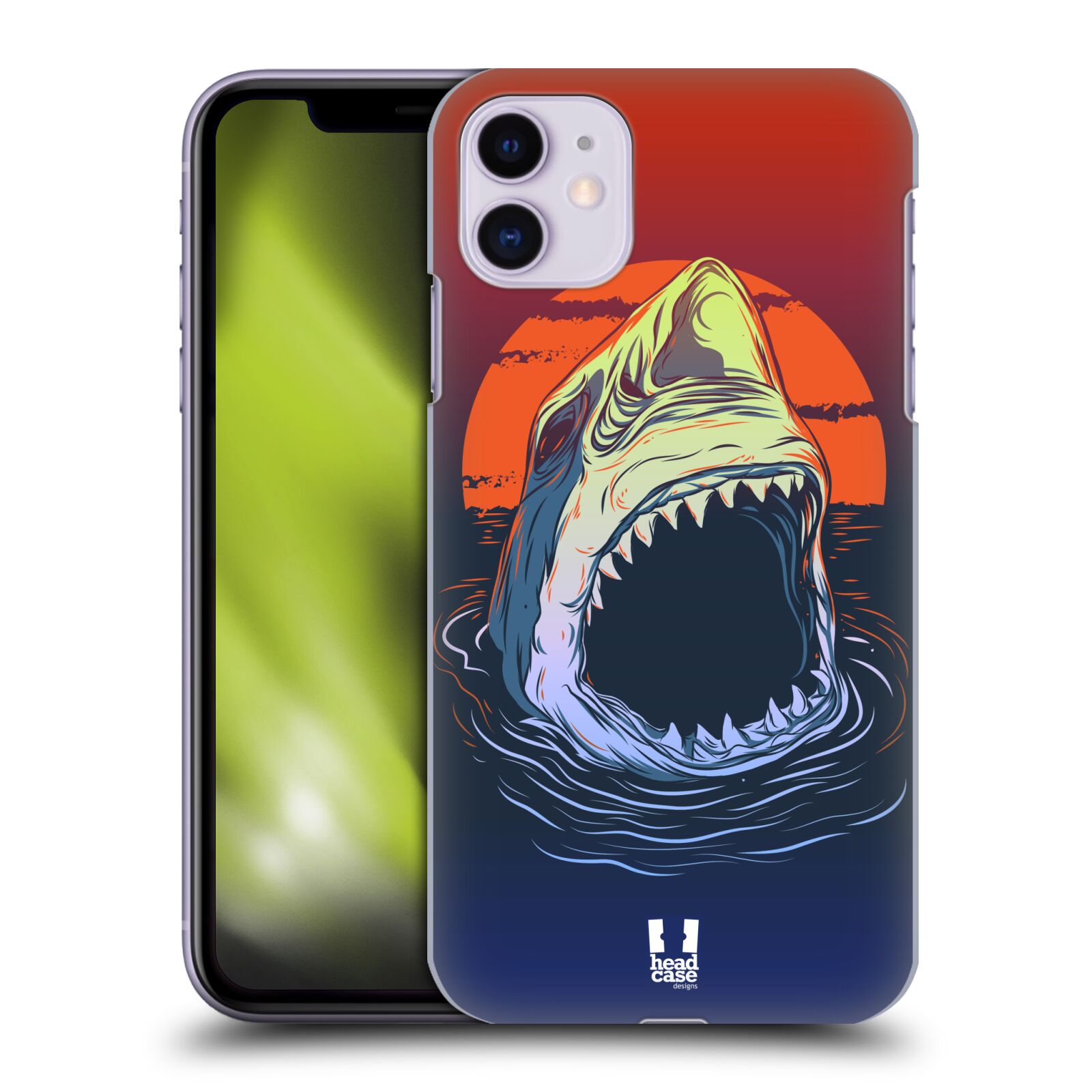 Pouzdro na mobil Apple Iphone 11 - HEAD CASE - vzor mořská monstra žralok