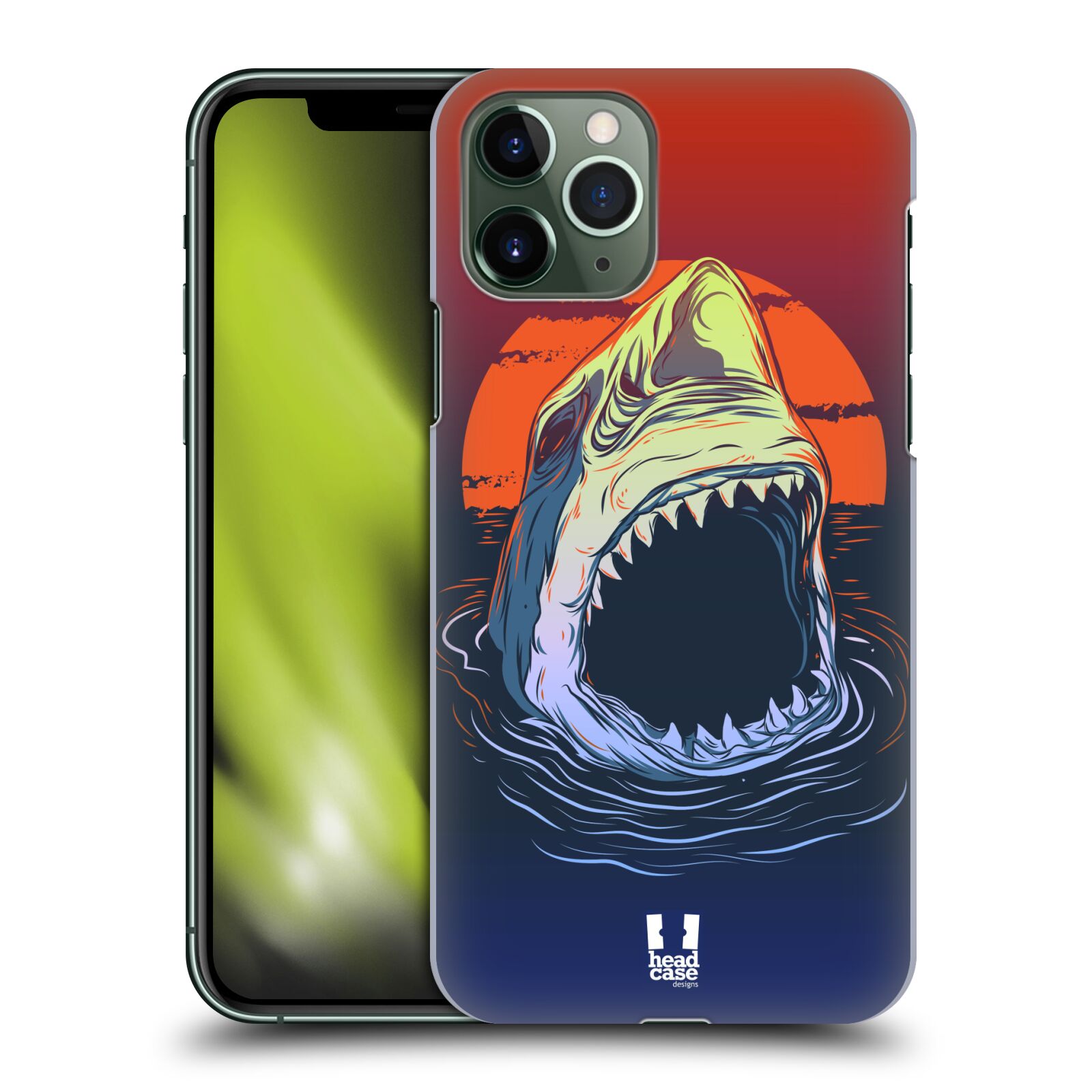 Pouzdro na mobil Apple Iphone 11 PRO - HEAD CASE - vzor mořská monstra žralok