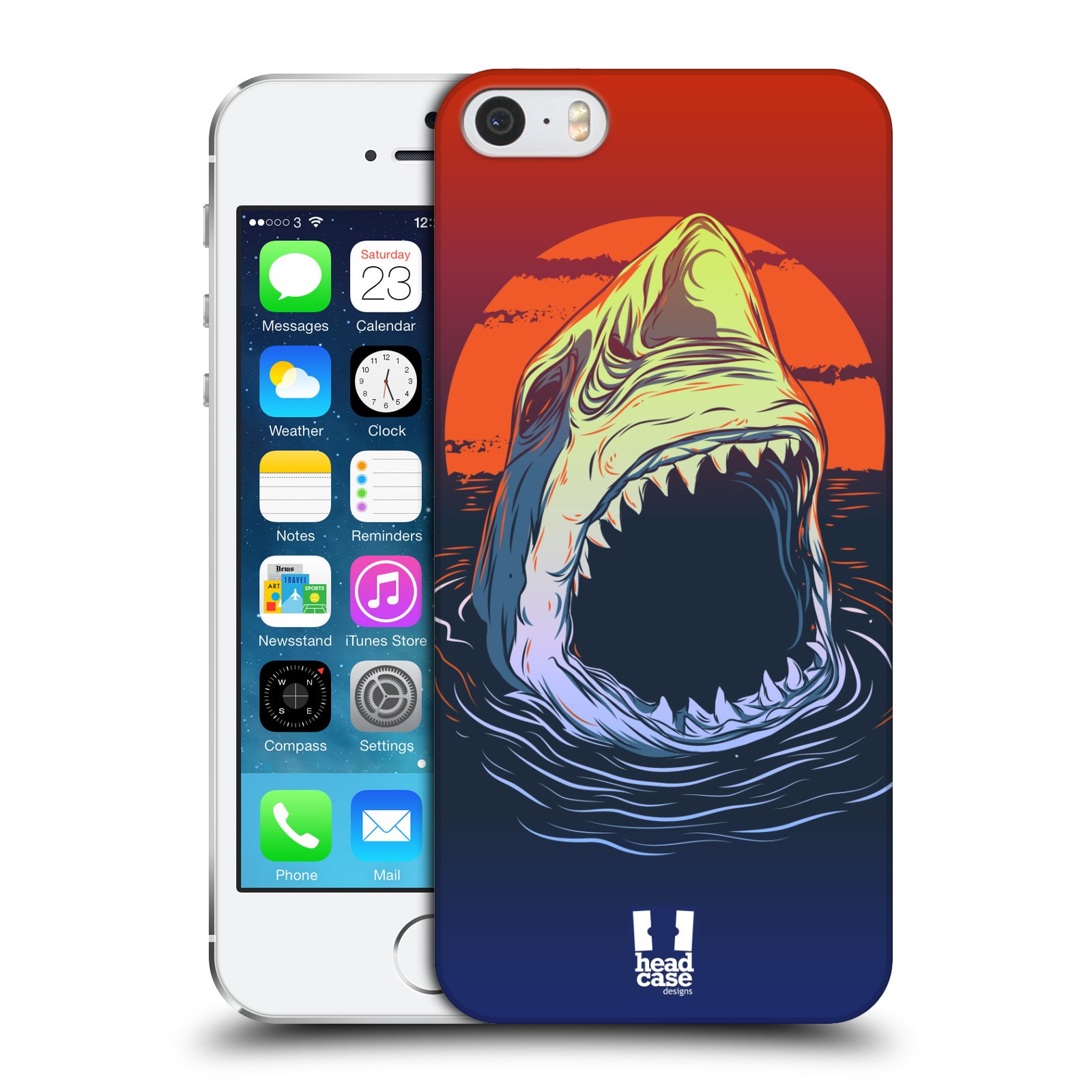 Plastové pouzdro pro mobil Apple Iphone 5 / 5S / SE vzor mořská monstra žralok