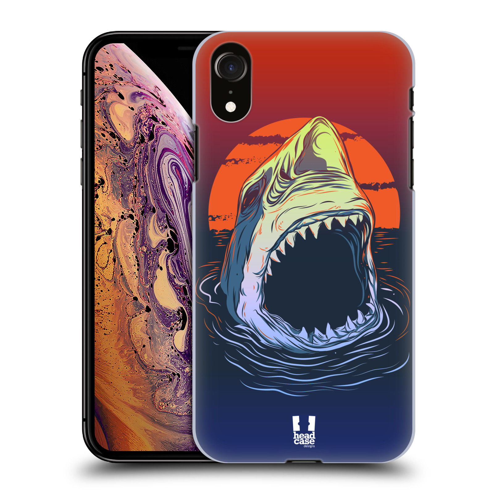 HEAD CASE plastový obal na mobil Apple Iphone XR vzor mořská monstra žralok